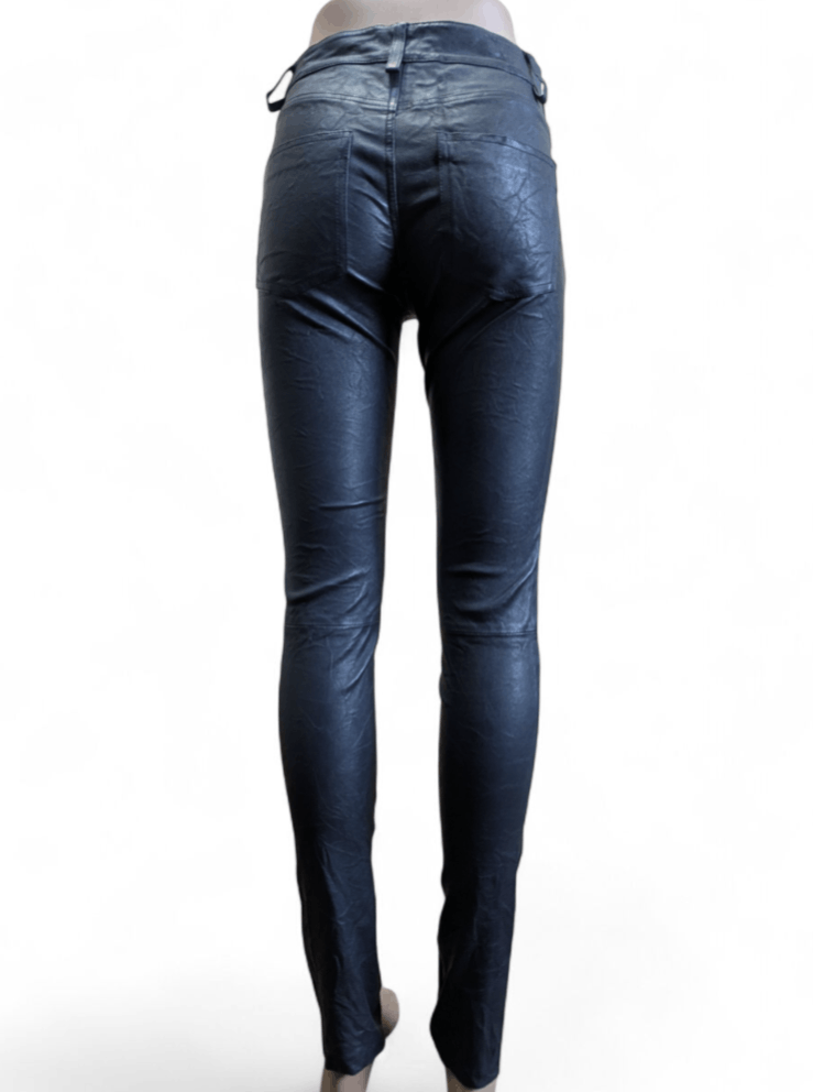 Zadig & Voltaire ZADIG VOLTAIRE Crinkled Wrinkled Phlame Leather Pants Size 34" / US 12 / IT 48 - 9 Thumbnail