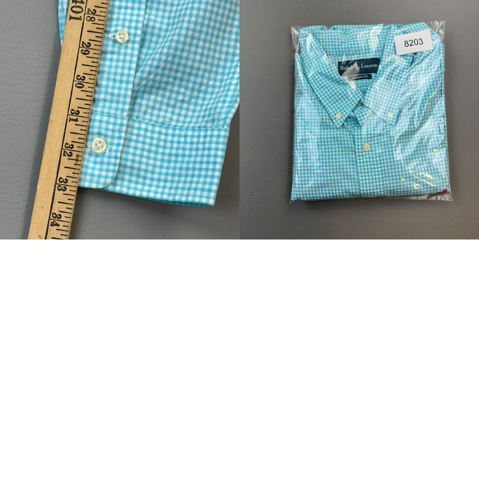 Ralph Lauren Ralph Lauren Shirt Mens XL Blue Gingham Check Classic Fit Long Sleeve Preppy Shirt Size US XL / EU 56 / 4 - 10 Thumbnail