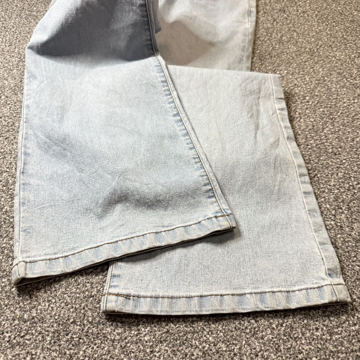 Japanese Brand 🔥🇯🇵 Vtg 90s Faded Denim Baggy Flared Size US 32 / EU 48 - 5 Thumbnail