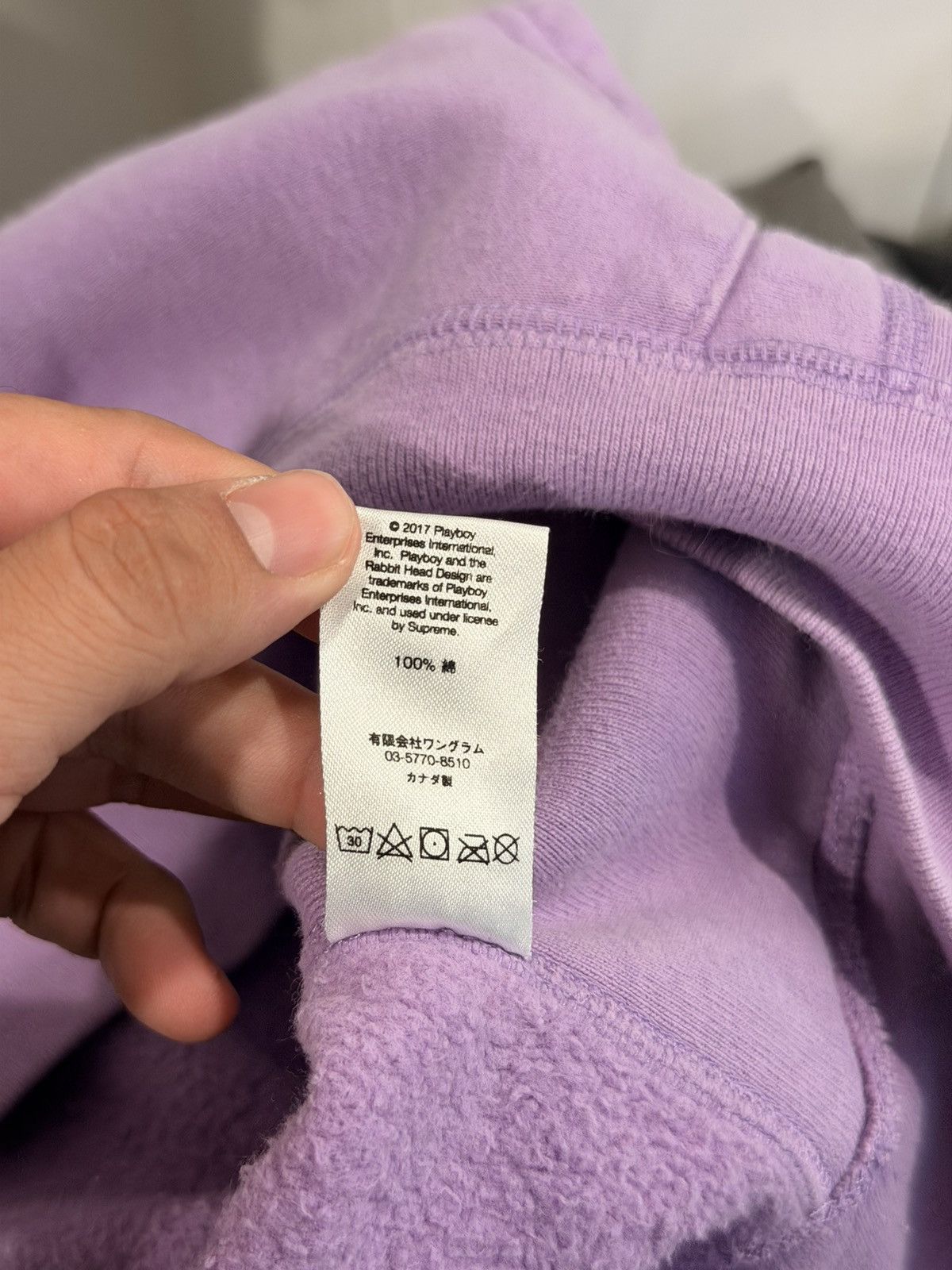 Supreme SUPREME - Purple Playboy Hoodie - Medium Size US M / EU 48-50 / 2 - 7 Thumbnail