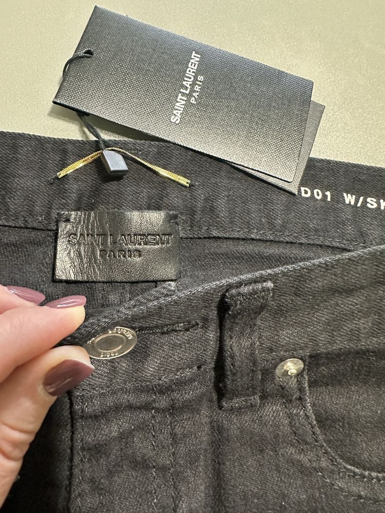 Saint Laurent Paris Saint Laurent Denim Pants Size 25" / US 0 / IT 36 - 2 Thumbnail