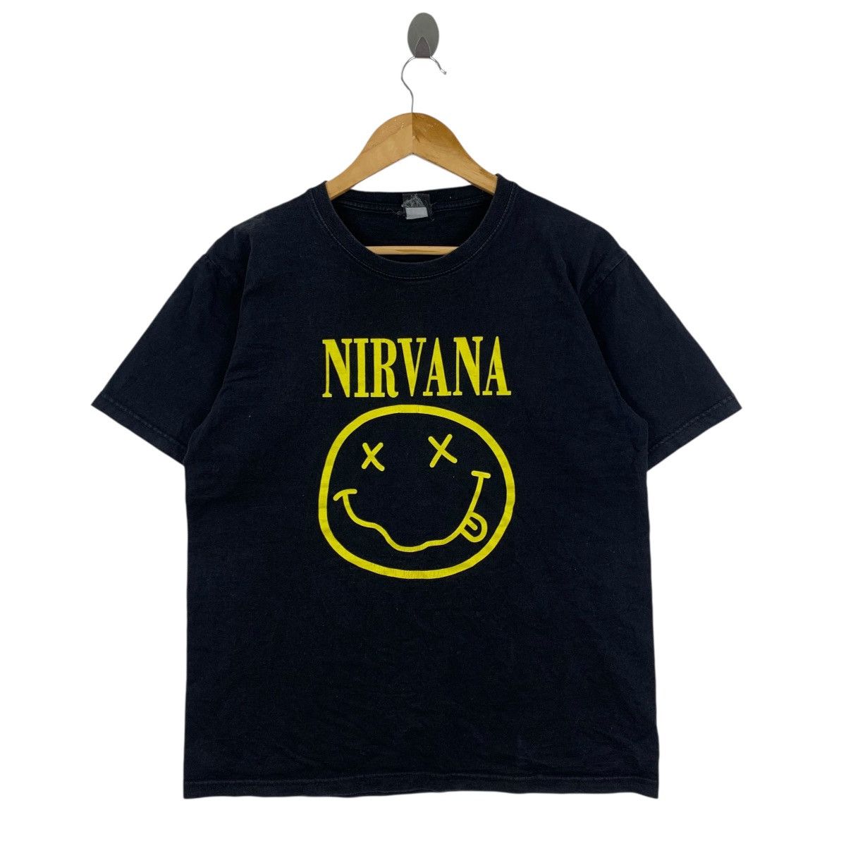 Nirvana Vintage Y2K NIRVANA SMILEY Grunge Band Short Sleeve Tshirt Size US M / EU 48-50 / 2 - 1 Thumbnail