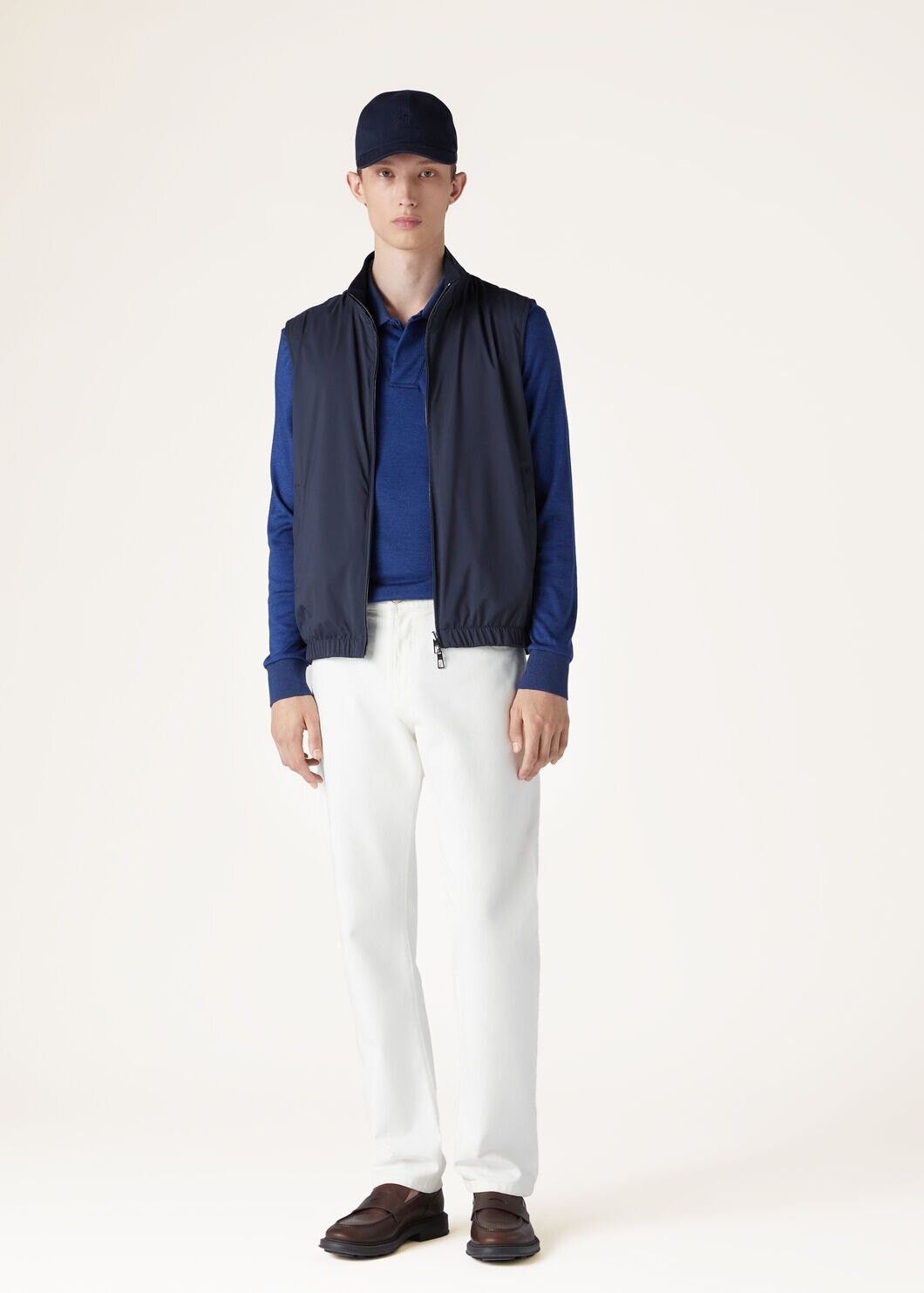 Loro Piana o1w1db10125 FAI8416 Vest in Navy Blue Size US L / EU 52-54 / 3 - 2 Thumbnail