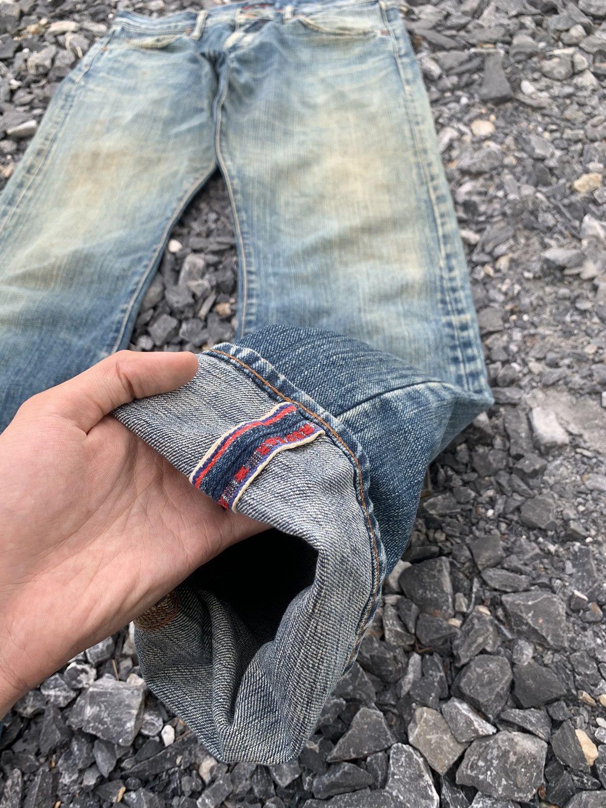 Kapital RED EAR PAUL SMITH SELVEDGE JAPANESE DISTRESSED DENIM Size US 32 / EU 48 - 9 Thumbnail