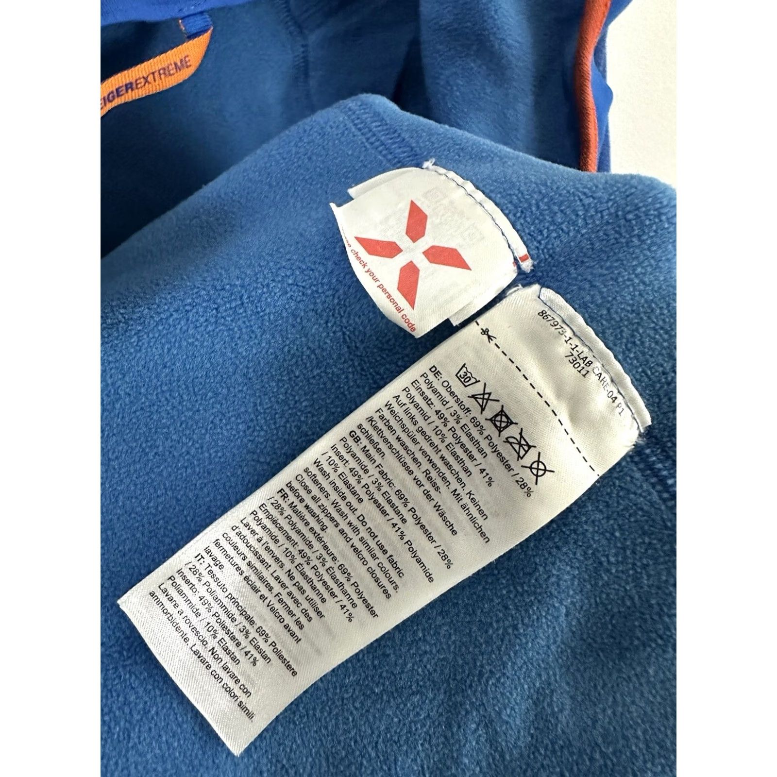 Mammut Mammut Eiswand Eiger Extreme Guide Midlayer Full Zip Fleece Jacket Size L Blue Jacket Mens Size US L / EU 52-54 / 3 - 5 Thumbnail