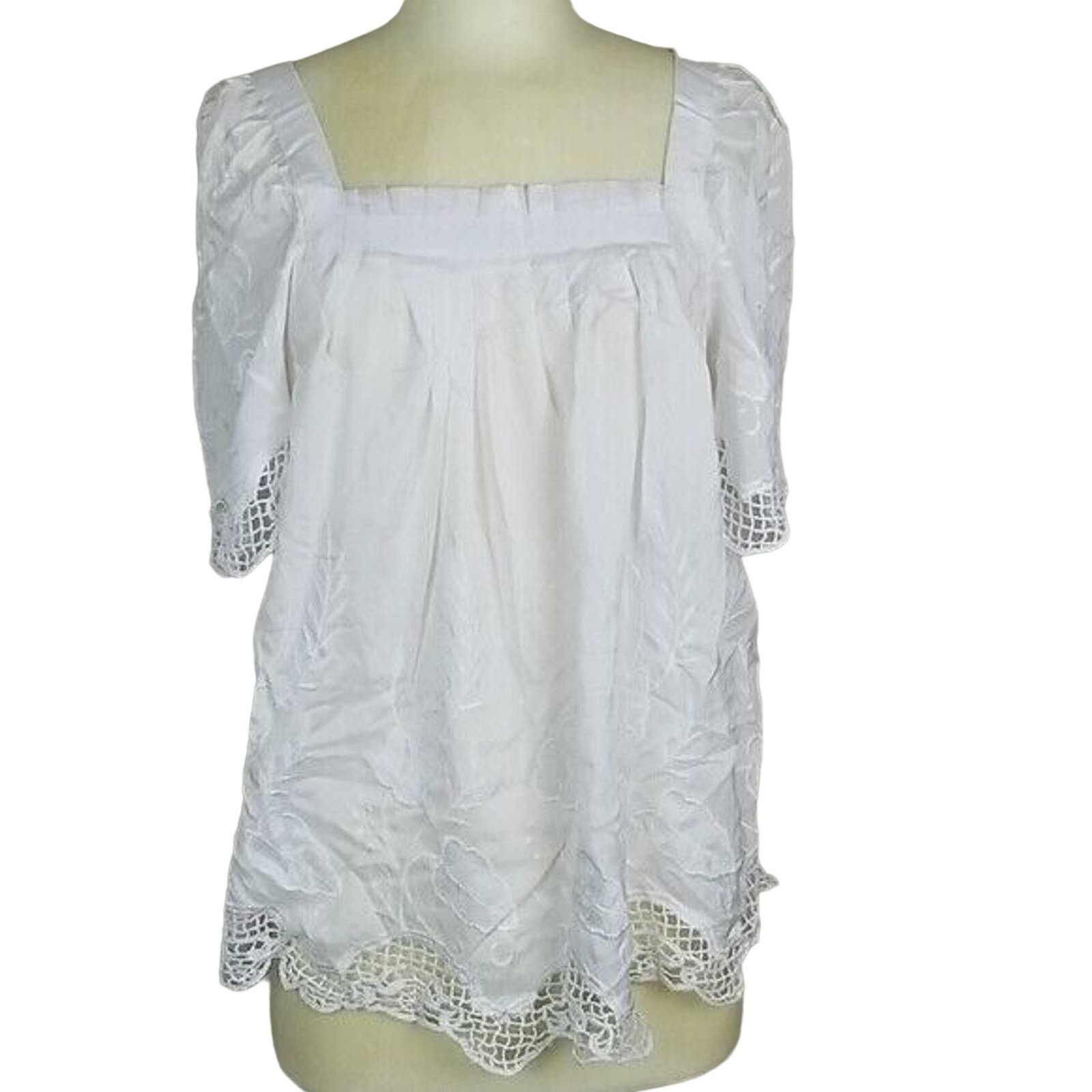 Sutton Studio Sutton Studio Womens Silk Tunic Sz 8P Cottagecore Fairycore Size M / US 6-8 / IT 42-44 - 1 Thumbnail