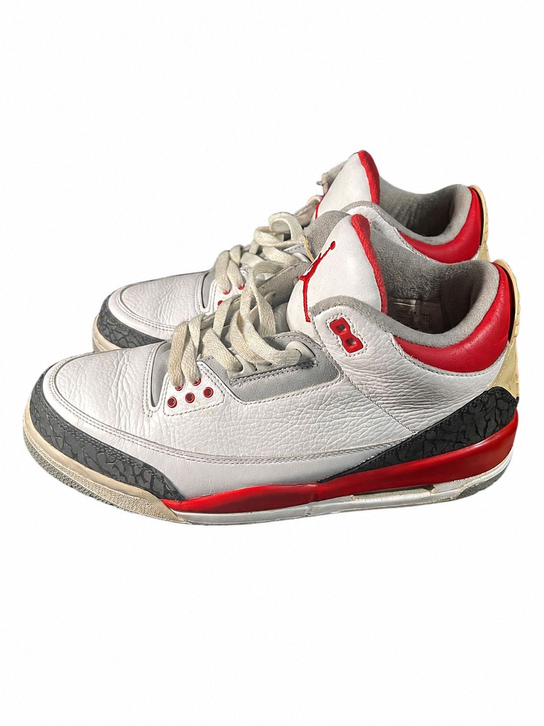 Jordan Brand Air Jordan 3 Fire Red 2007 White Red Black Cement sz10 Size US 10 / EU 43 - 1 Thumbnail