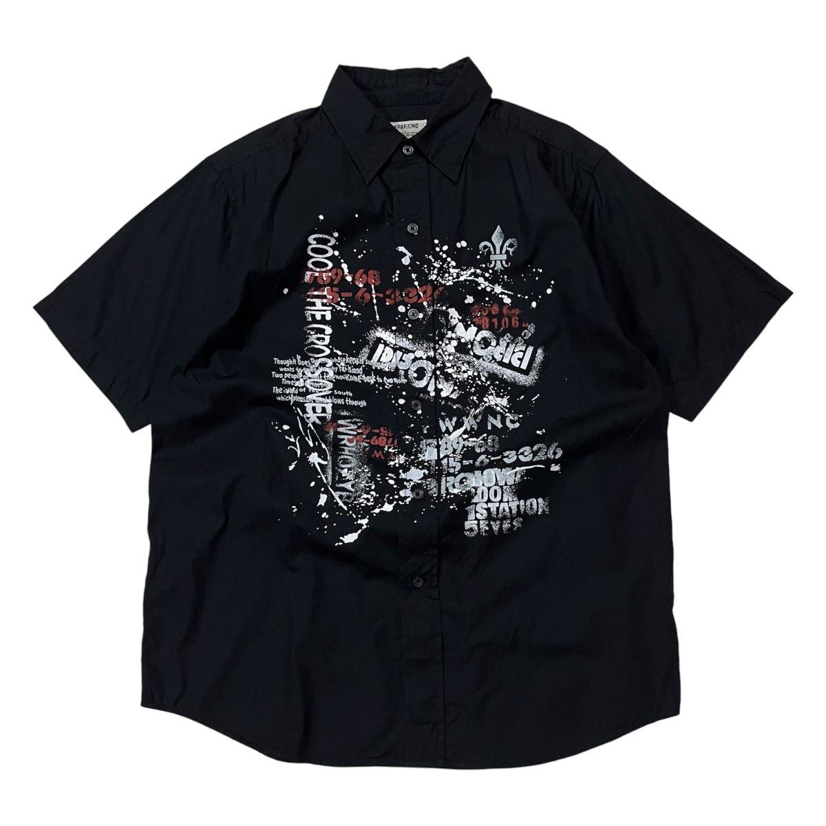 Japanese Brand Poem shirt punk avant garde Size US M / EU 48-50 / 2 - 1 Thumbnail