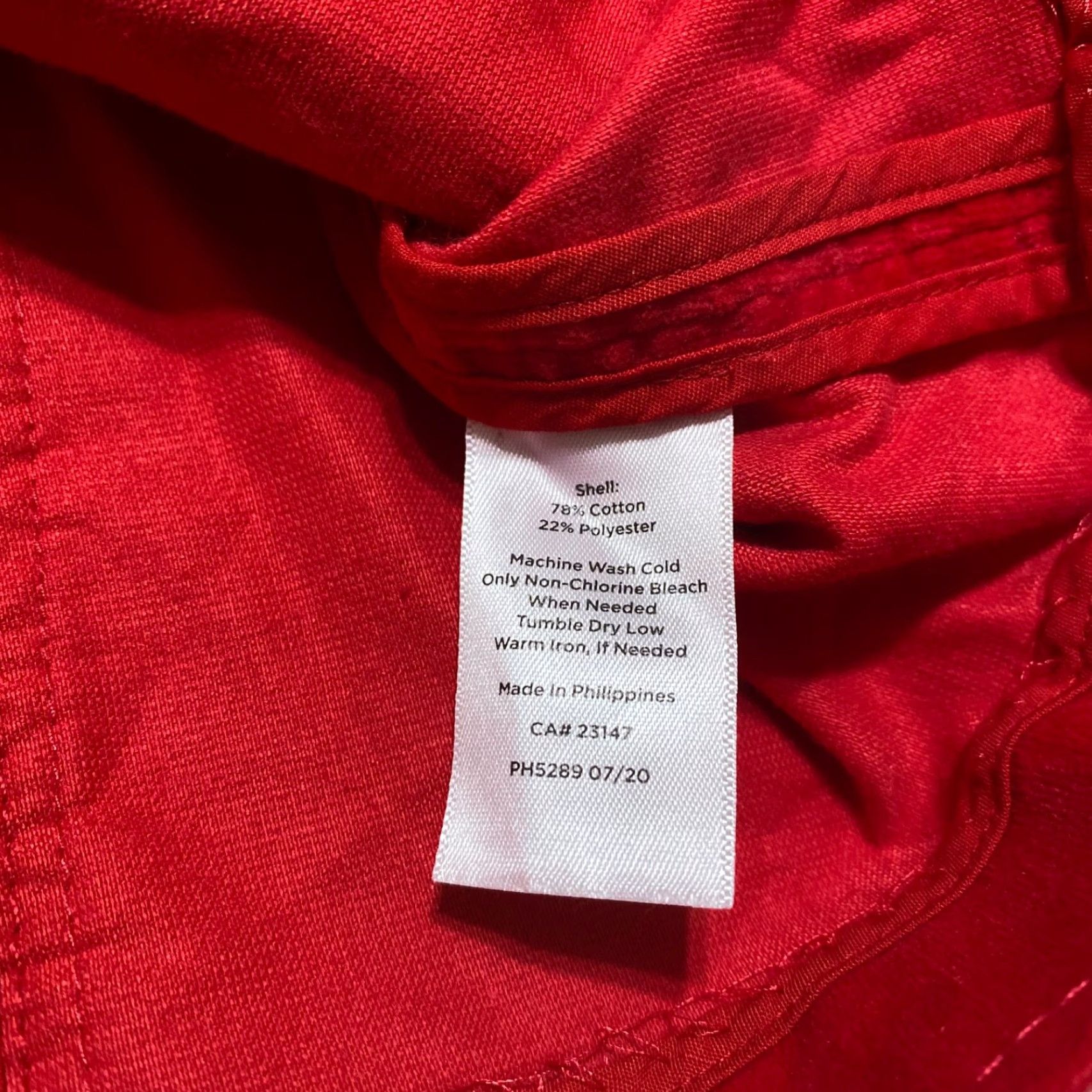 Talbots Talbots Womens Jacket Red Velvet Long Sleeve Pockets Button Up 16 Size XXL / US 16-18 / IT 52-54 - 7 Thumbnail