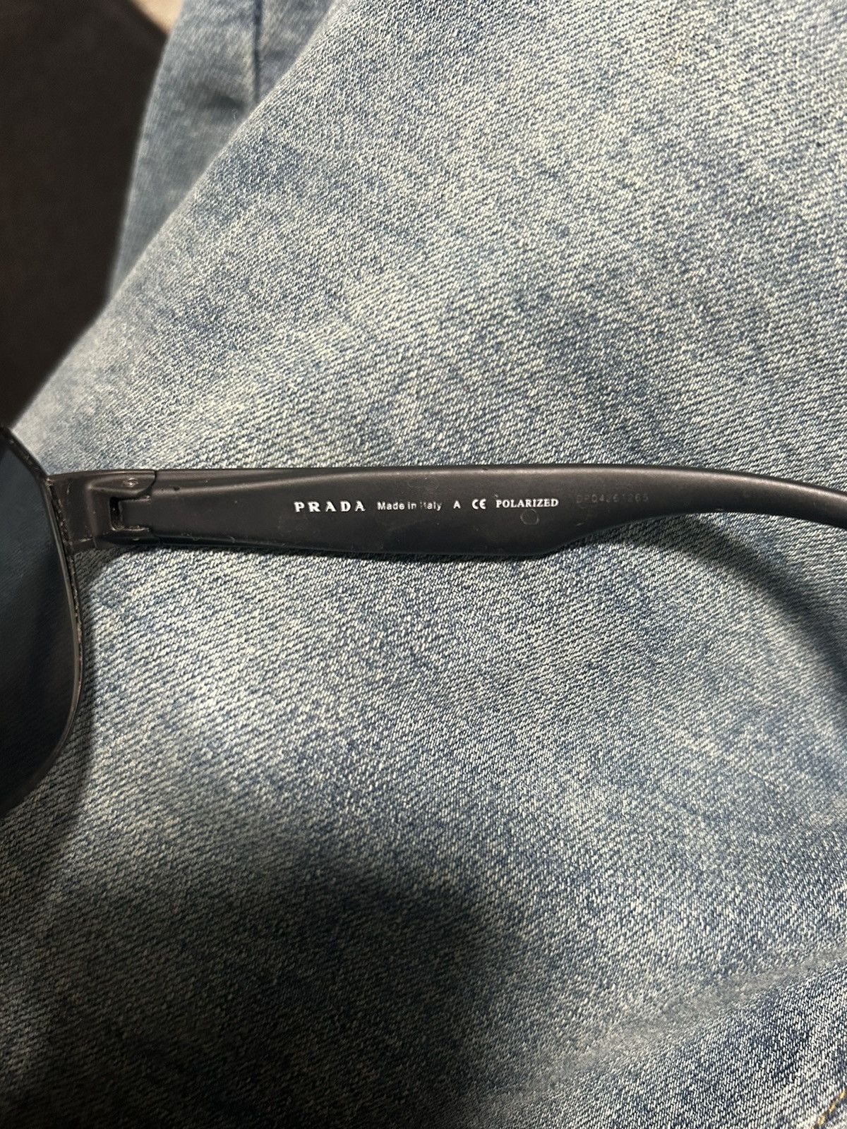 Prada POLARIZED NEW PRADA Linea Rossa Black Grey Sunglasses Size ONE SIZE - 7 Thumbnail