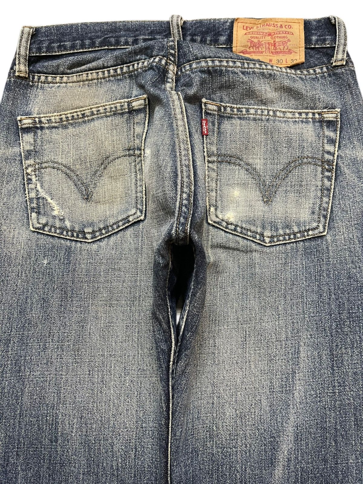 Levi's Vintage 90s Levis 532 Faded Wash Style Distressed Jeans Size US 30 / EU 46 - 5 Thumbnail