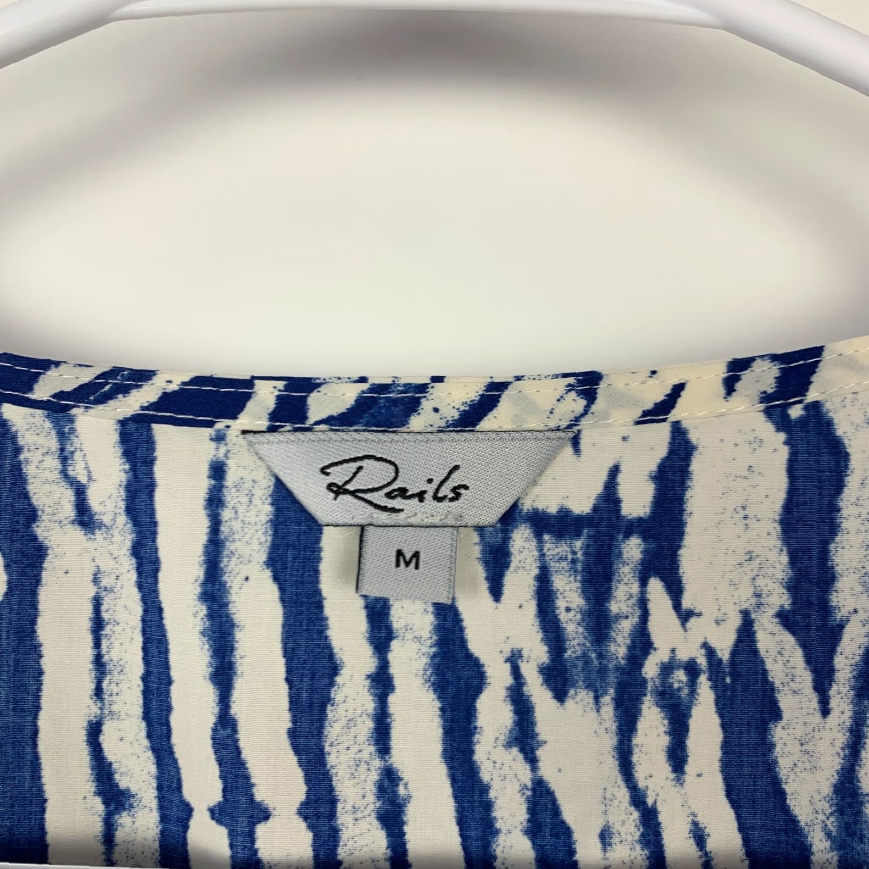 Rails Rails Blue White Cobalt Shibori Organic Cotton Dress Size Medium Size M / US 6-8 / IT 42-44 - 4 Thumbnail