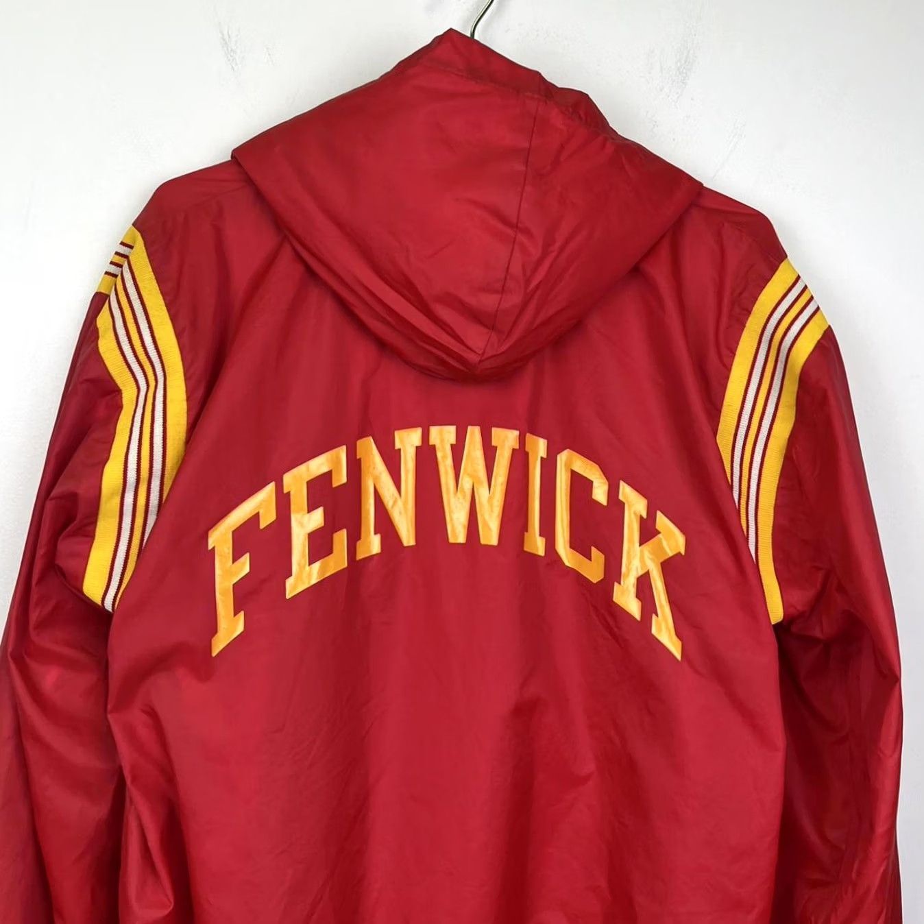 Champion VINTAGE Fenwick Falcons Jacket Pullover Red Yellow Men M Size US M / EU 48-50 / 2 - 3 Thumbnail