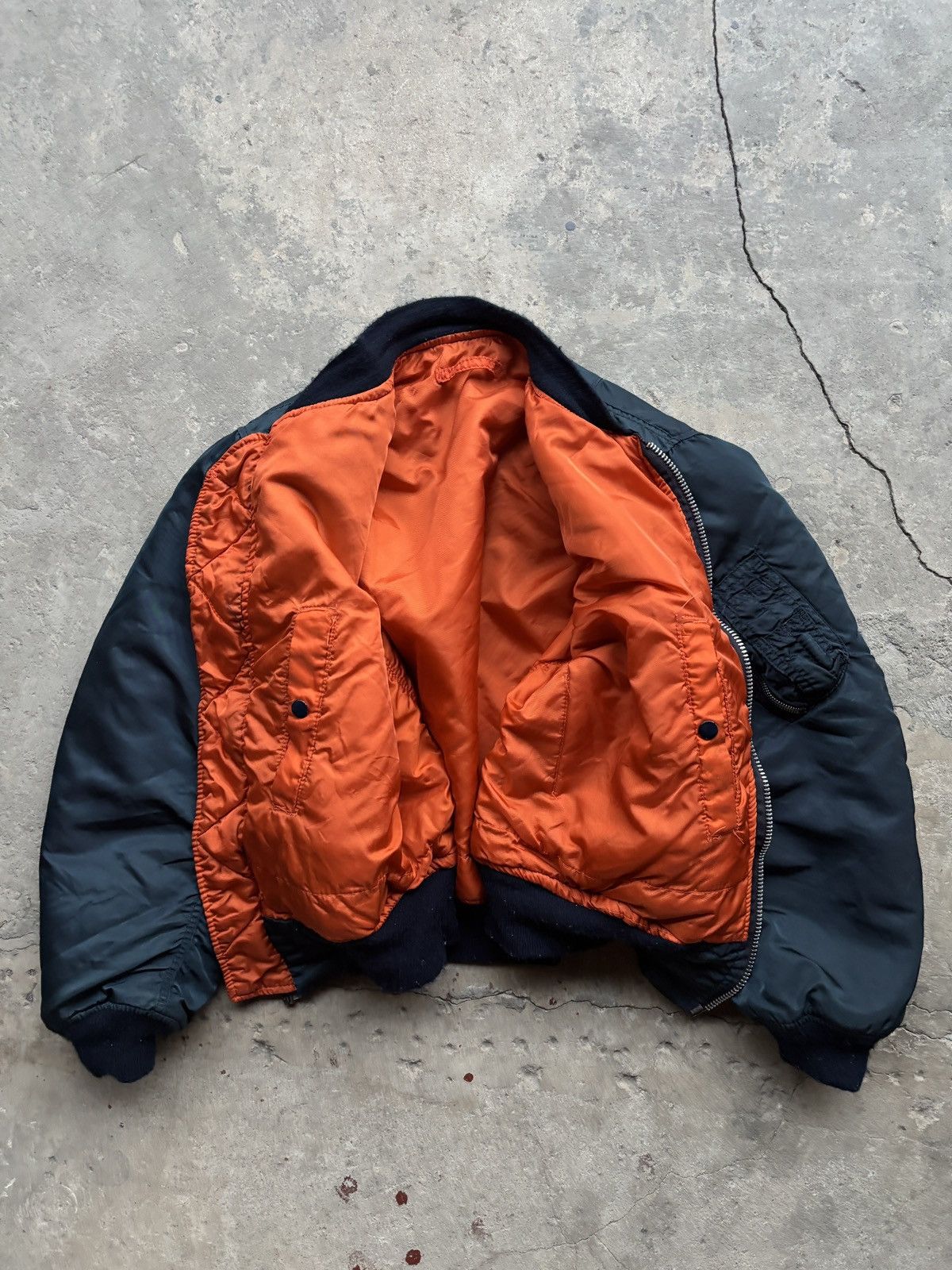 Alpha Industries Vintage Reversible MA-1 Bomber Jacket Size US L / EU 52-54 / 3 - 10 Thumbnail