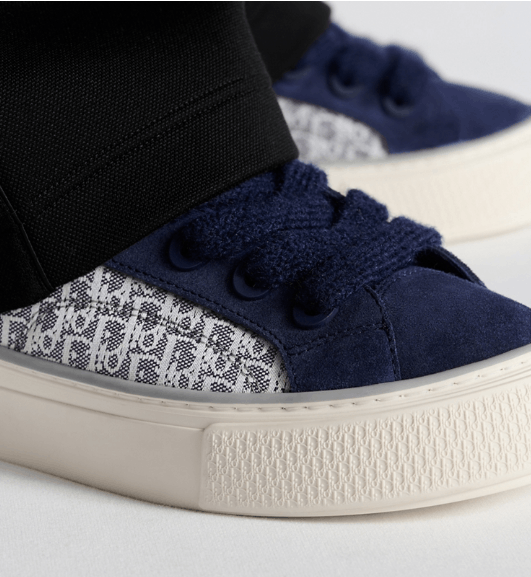 Dior o1w1db10426 3SN303 Low-Top Sneakers in Navy Blue Size US 7 / EU 40 - 8 Thumbnail