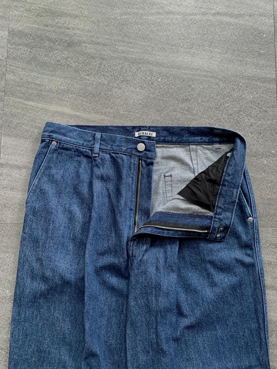 Auralee FREE TAX! Hard Twist Wideleg Denim Jeans Size US 32 / EU 48 - 3 Thumbnail