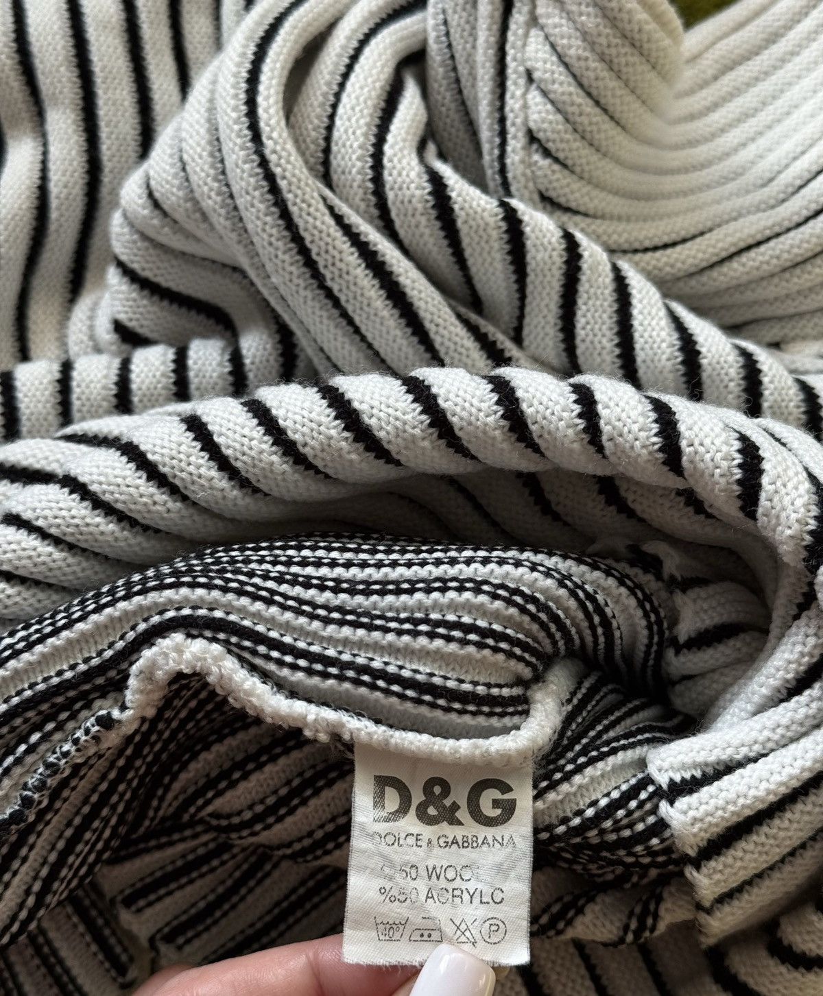Dolce & Gabbana Dolce & Gabbana D&G 2000s vintage ribbed sweater Y2K Size US M / EU 48-50 / 2 - 7 Thumbnail