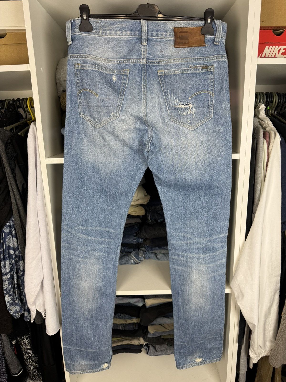 G-Star G-Star Raw Men’s Distressed Ripped Jeans Size US 34 / EU 50 - 14 Thumbnail