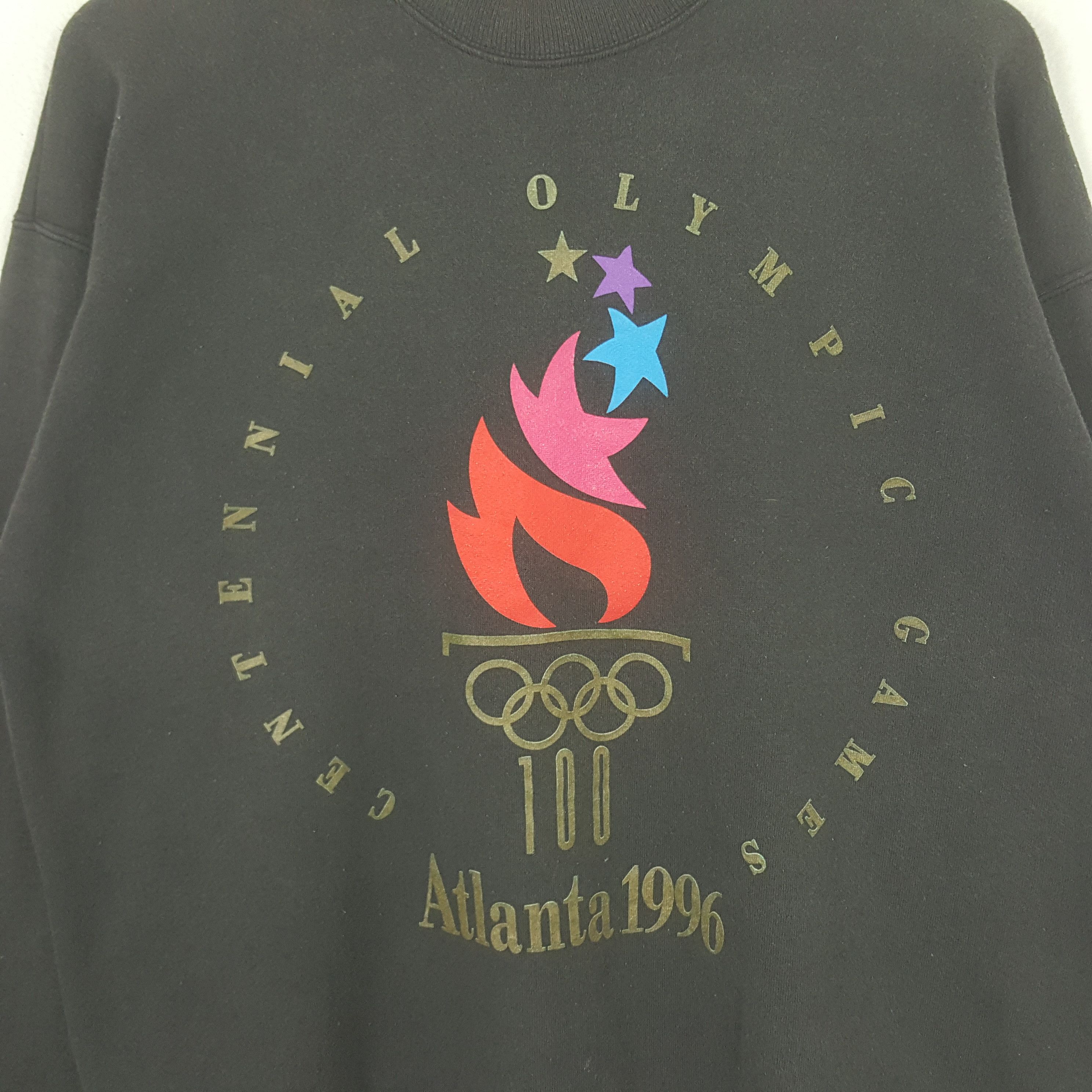 USA Olympics Vintage Olympic Atlanta 1996 Sport Style Sweatshirt RR20 Size US L / EU 52-54 / 3 - 2 Thumbnail