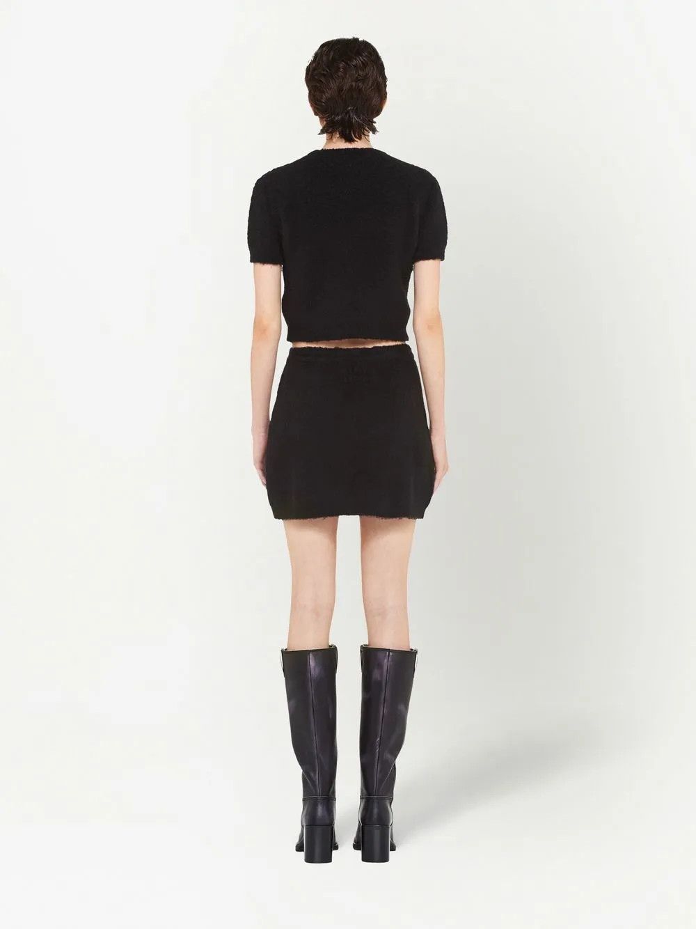 Versace o1y0226 Mini Skirt in Black Size 25" / US 0 / IT 36 - 3 Thumbnail