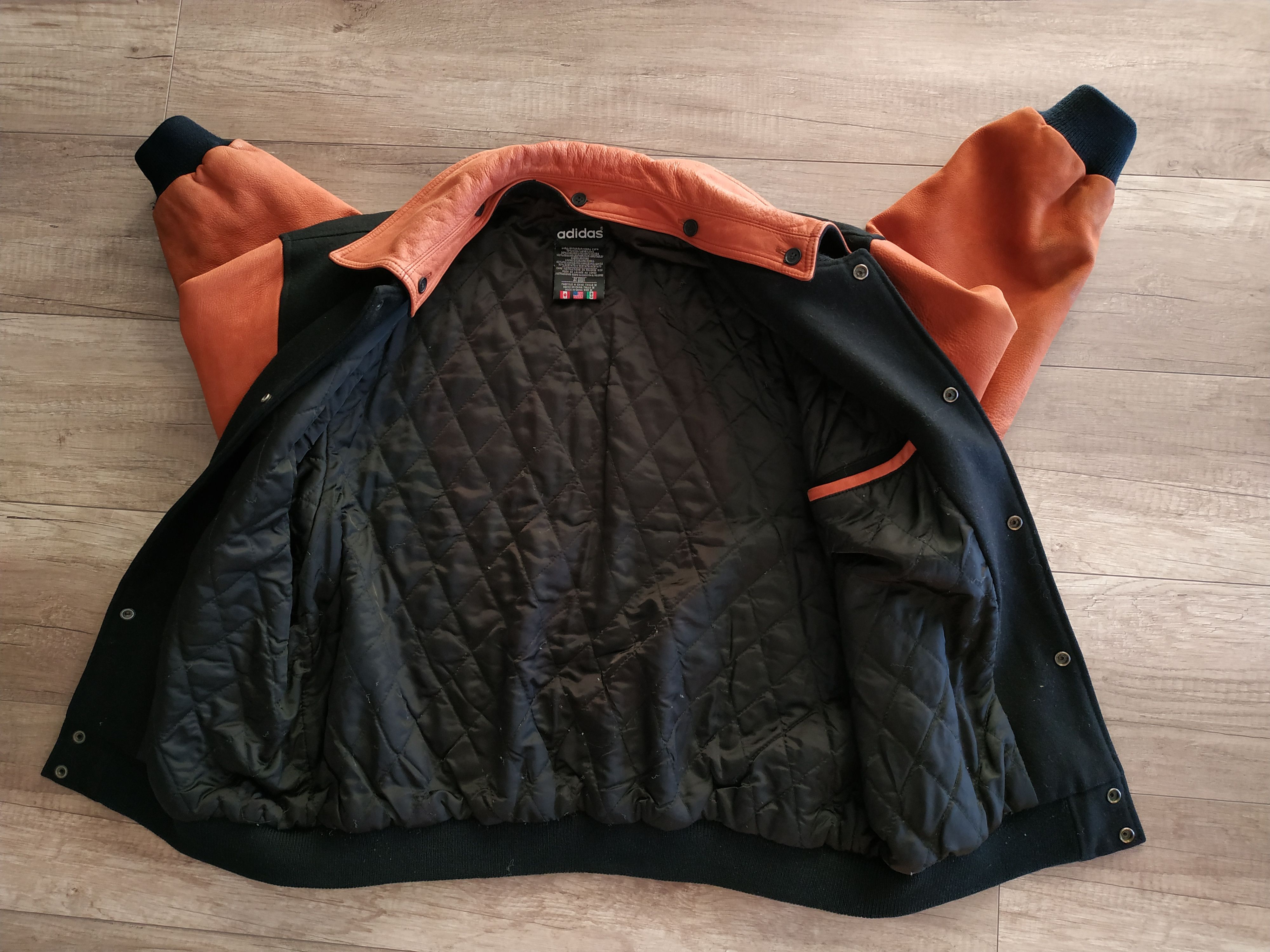Adidas × Vintage Adidas Men's Vintage 90's Wool Bomber Jacket, s. MEDIUM Size US M / EU 48-50 / 2 - 4 Thumbnail