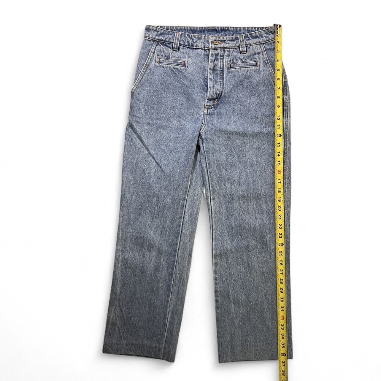 Loewe LOEWE High-Waisted Straight-Leg Jeans – Size 34 Size 25" / US 0 / IT 36 - 7 Thumbnail