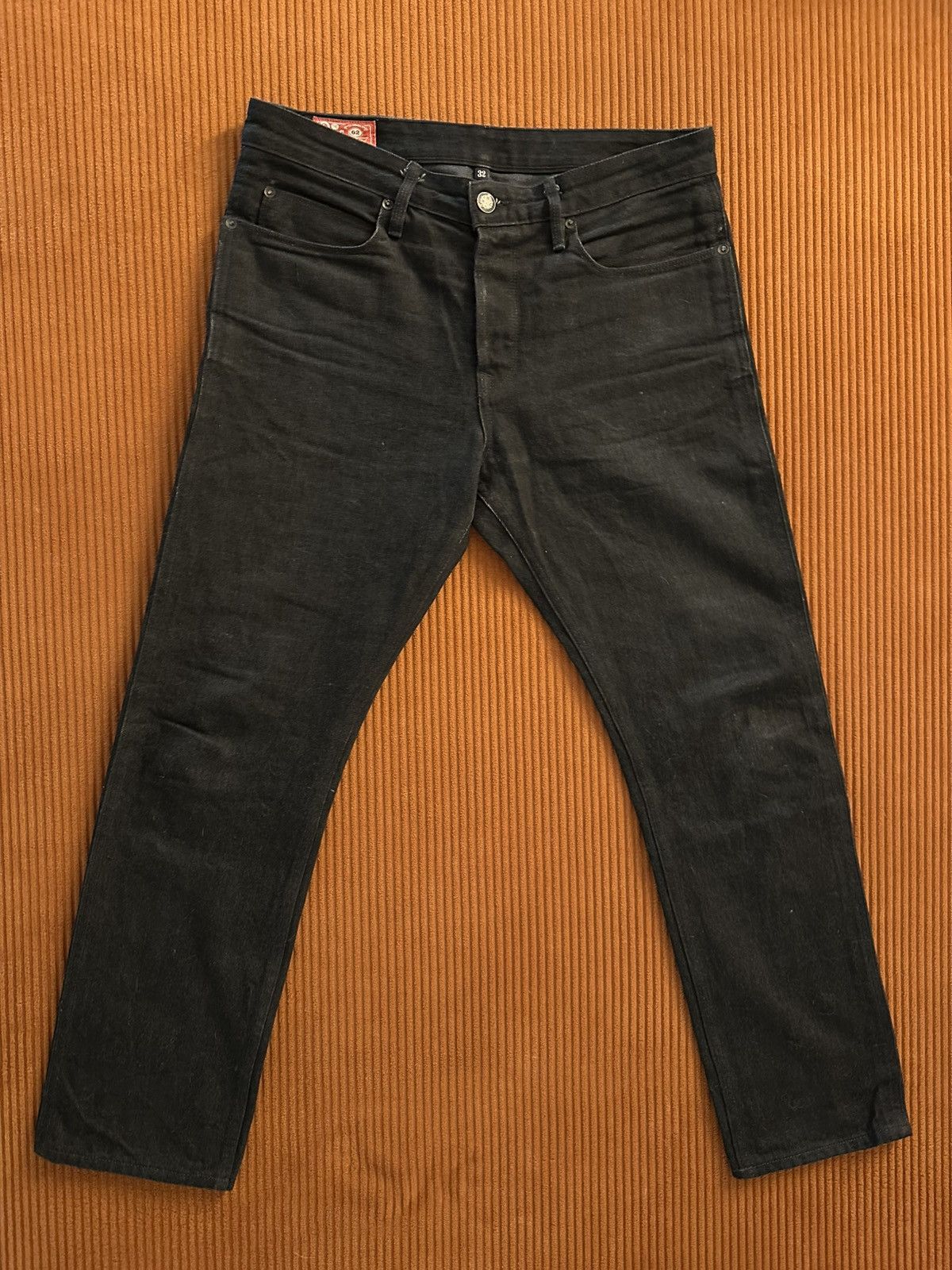 Freenote Cloth Black Grey Denim Size 32