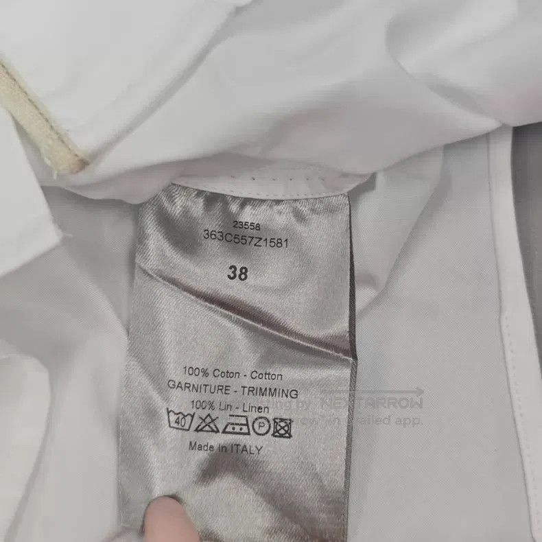 Dior Dior White beige shirt Size XS / US 0-2 / IT 36-38 - 6 Thumbnail