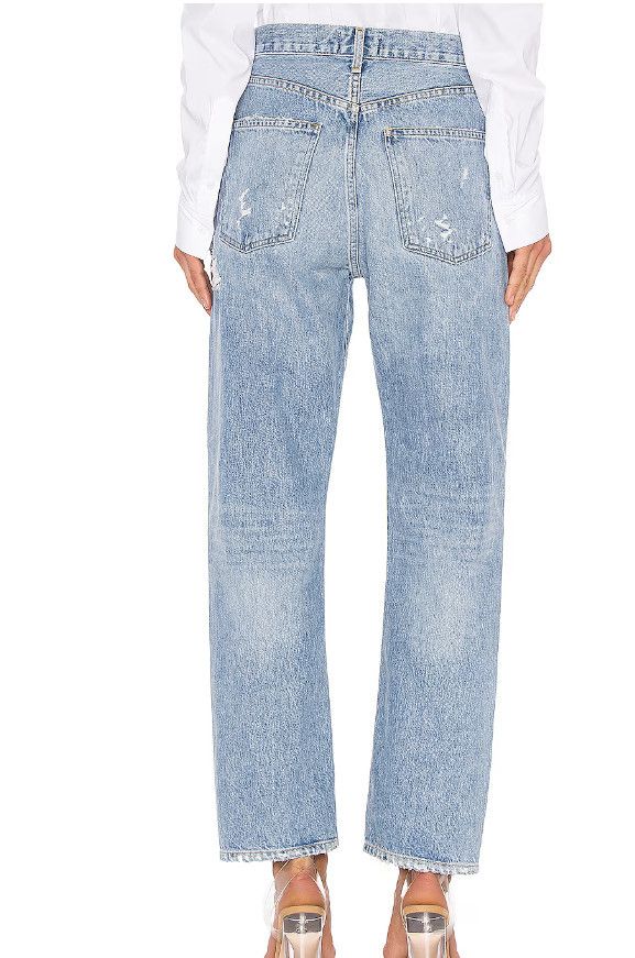 Agolde AGOLDE '90s Distressed Loose Fit Denim Jeans Fall Out ( 23 ) Size 23" - 3 Thumbnail