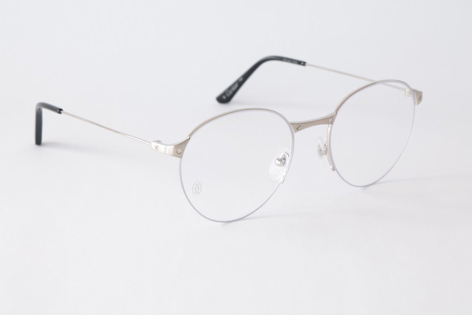 Cartier New Cartier eyewear optical eyeglasses CT0405O 002 silver Size ONE SIZE - 8 Thumbnail