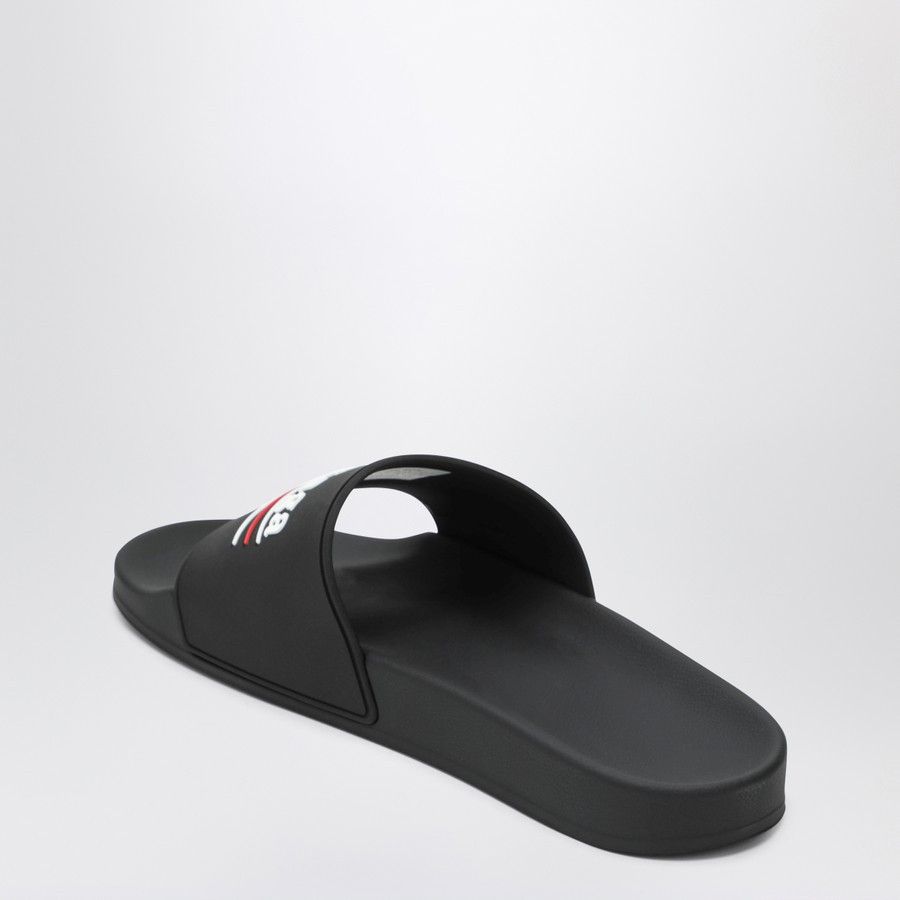 Balenciaga o1d2blof0226 Rubber Slides Slippers in Black Size US 10 / EU 43 - 4 Thumbnail