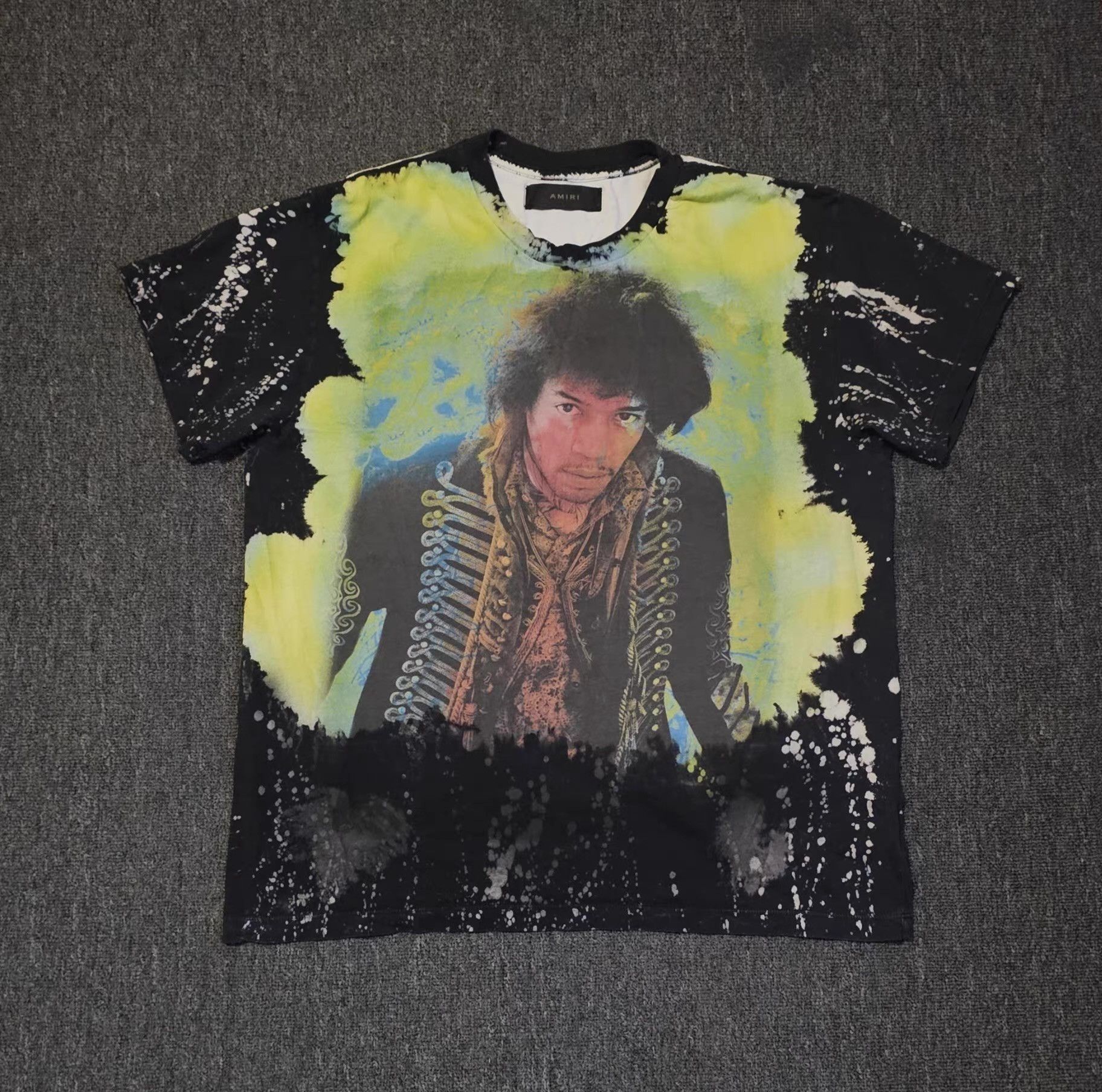 Amiri Amiri Men's Jimi Hendrix Oversize Short Sleeve T-shirt. Q4 Size US S / EU 44-46 / 1 - 1 Thumbnail