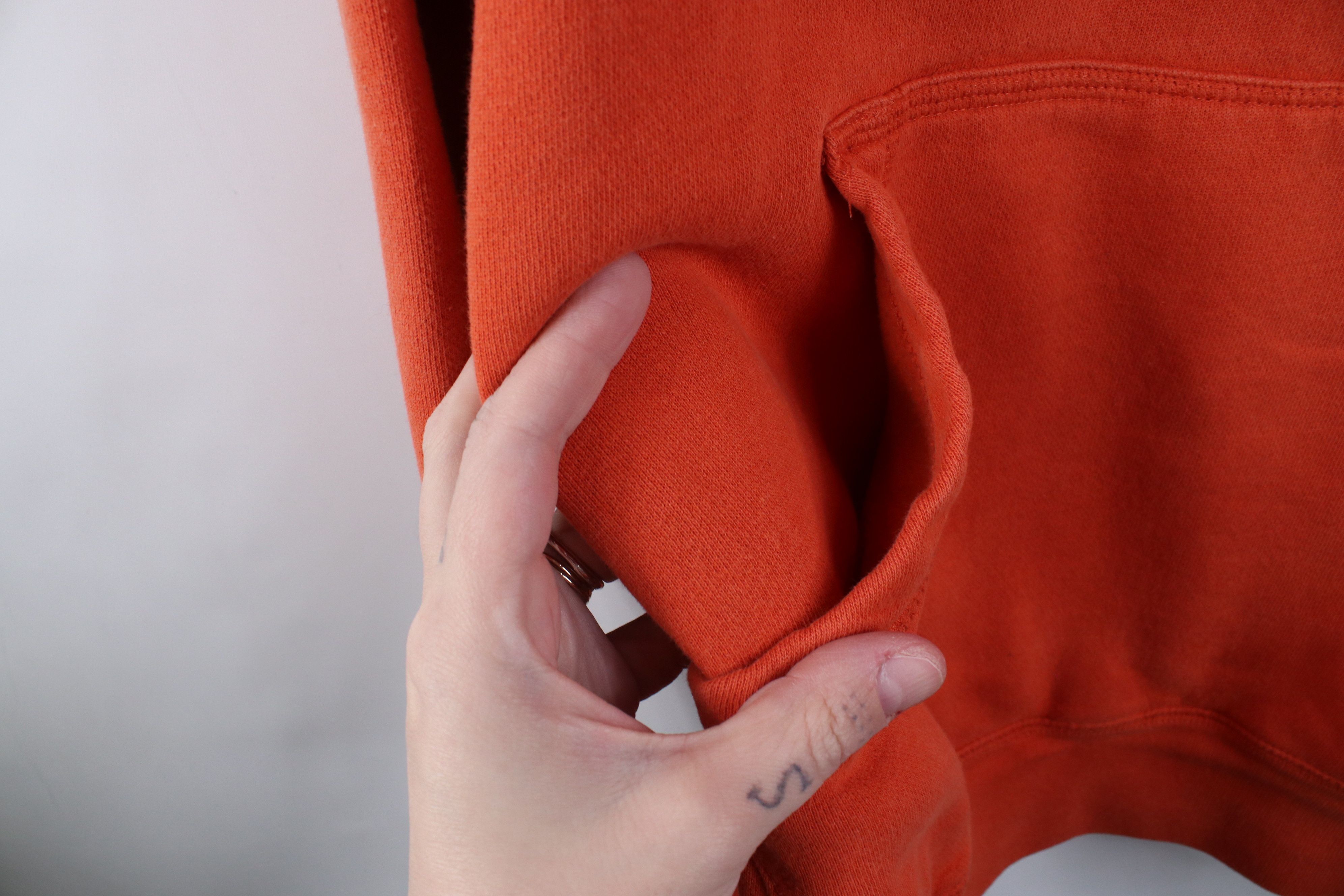 Vintage Vintage 90s Y2K Streetwear Blank Hoodie Sweatshirt Orange Size US XXL / EU 58 / 5 - 7 Thumbnail
