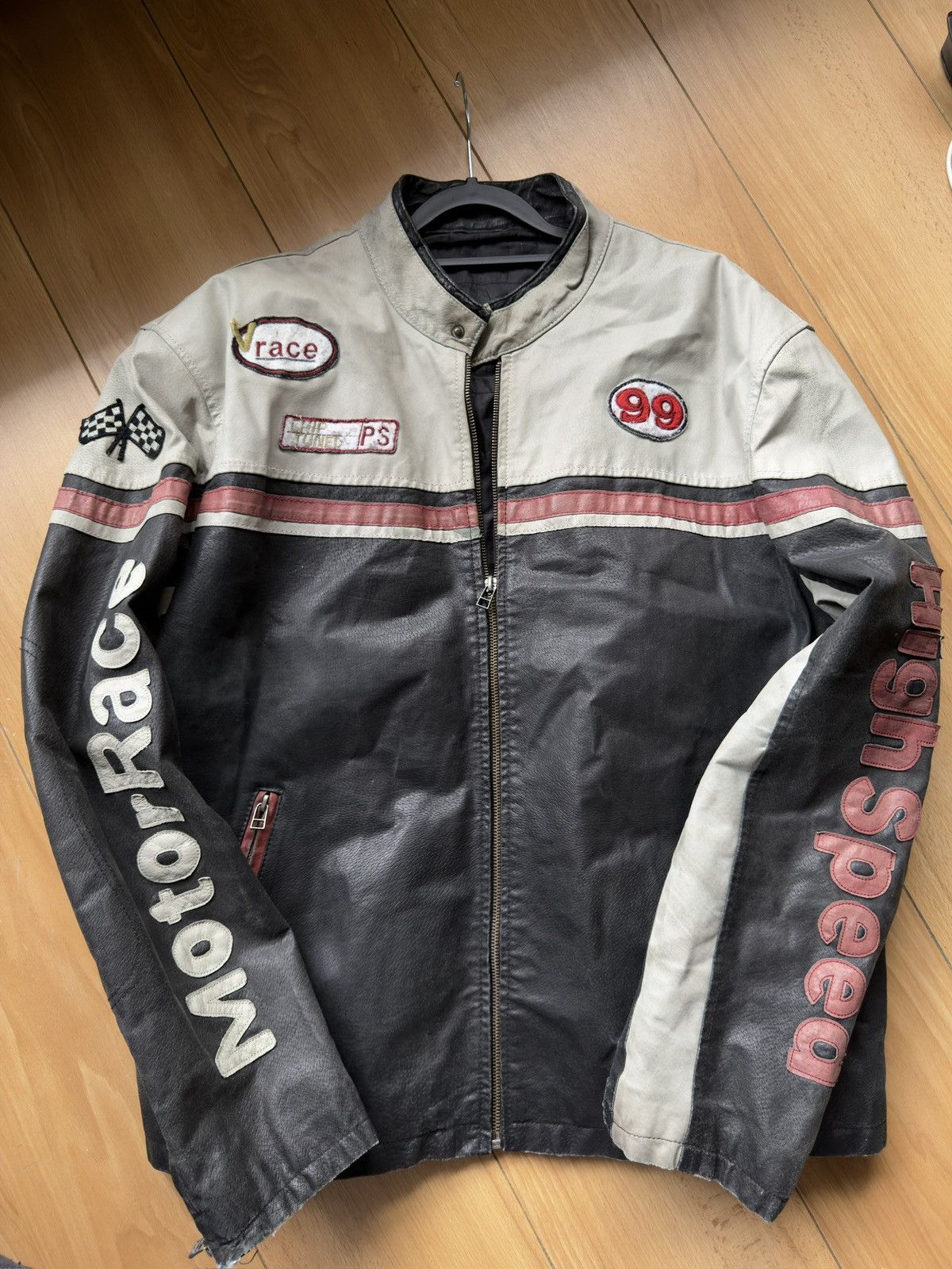 Vintage Racing vintage leather jacket Size US M / EU 48-50 / 2 - 1 Thumbnail