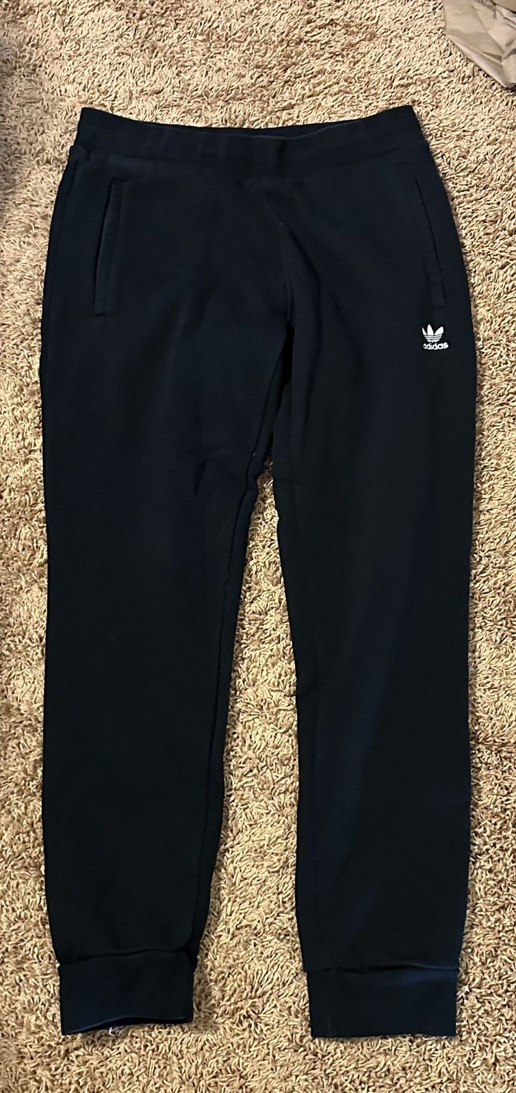 Adidas adidas embroidered trefoil black sweatpants size L Large Size US 33 - 3 Thumbnail