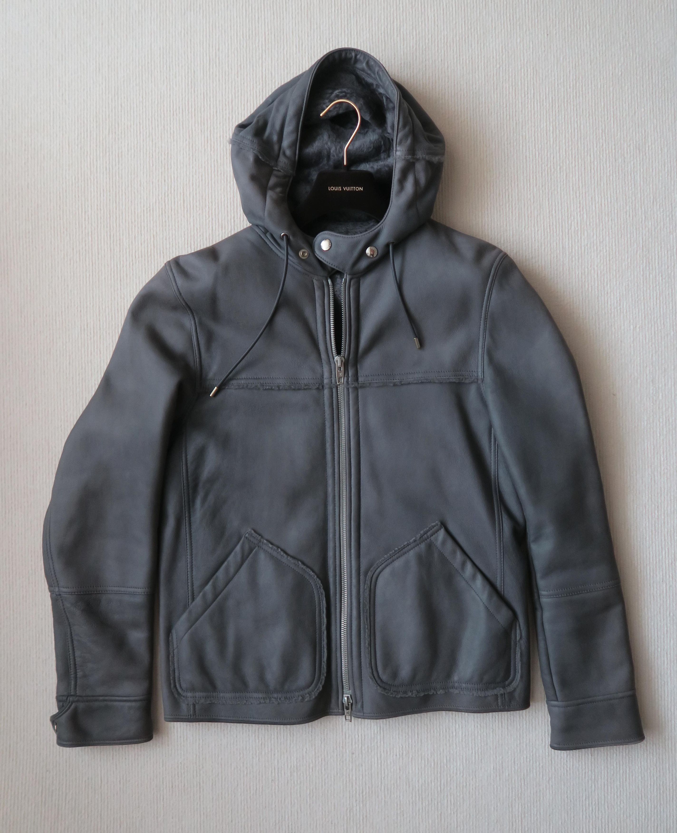 Louis Vuitton Louis Vuitton Sheepskin Leather Hooded Jacket Size US M / EU 48-50 / 2 - 1 Thumbnail