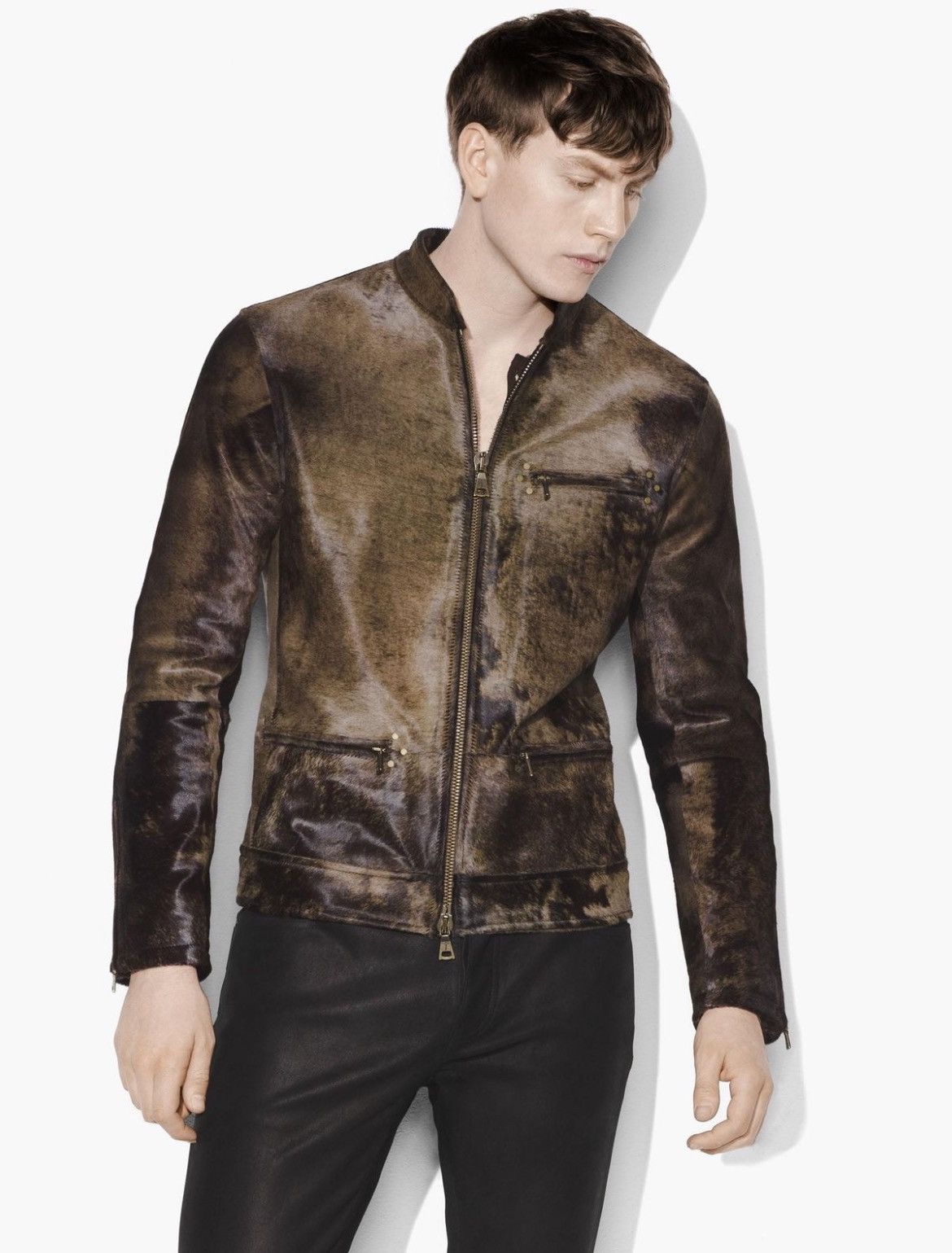 John Varvatos Calf hair Moto Jacket. Size 50 Size US M / EU 48-50 / 2 - 3 Thumbnail