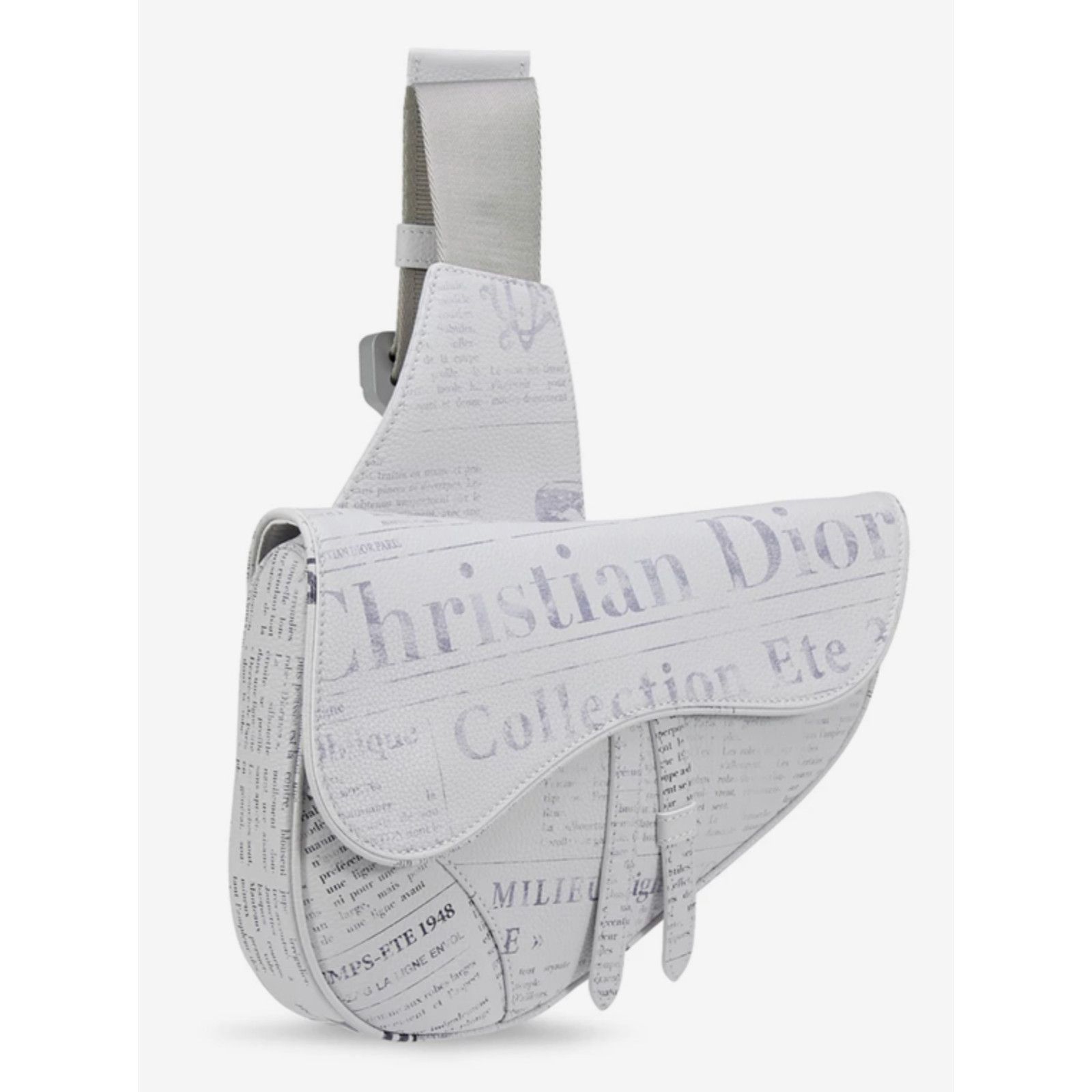 Dior Dior x Daniel Arsham Newspaper Saddle Crossbody Fanny Bag Size ONE SIZE - 3 Thumbnail