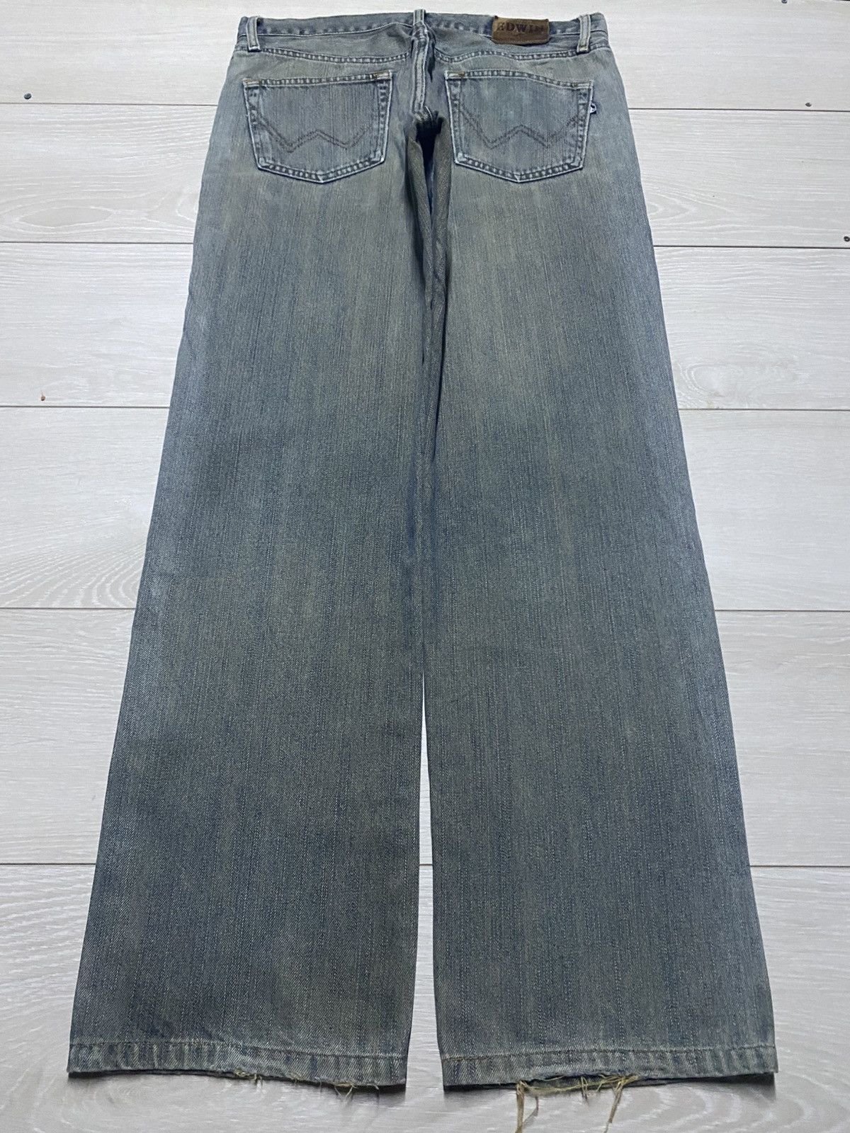 Edwin Vintage Edwin 404 Grey Denim Baggy Jeans Size US 33 - 2 Thumbnail