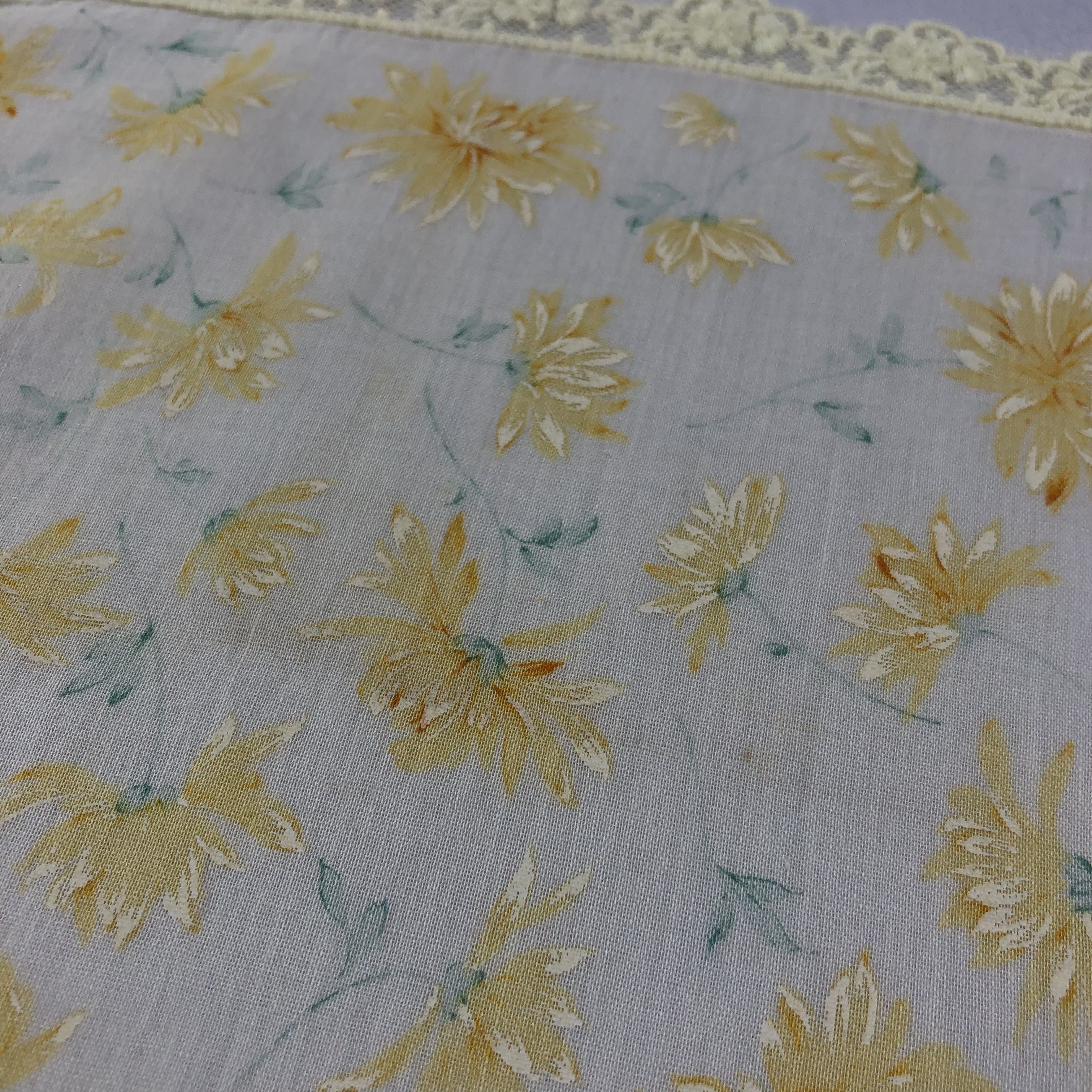 Nina Ricci Nina Ricci Floral Handkerchief Neckerchief Bandana H1931 Size ONE SIZE - 7 Thumbnail
