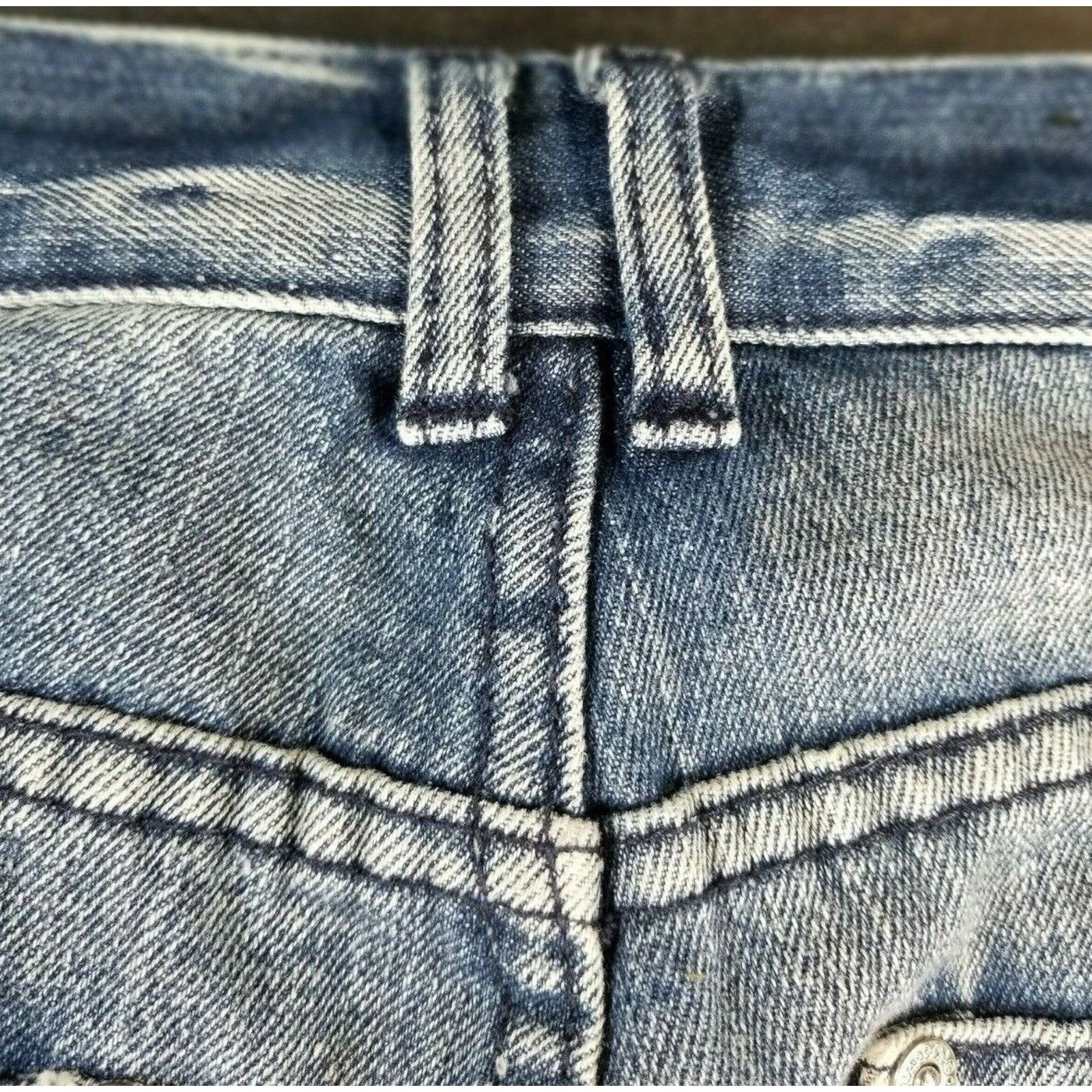 rue21 Rue21 Men's 26" Ripped Distressed Blue USA Jean Shorts Size US 26 / EU 42 - 9 Thumbnail