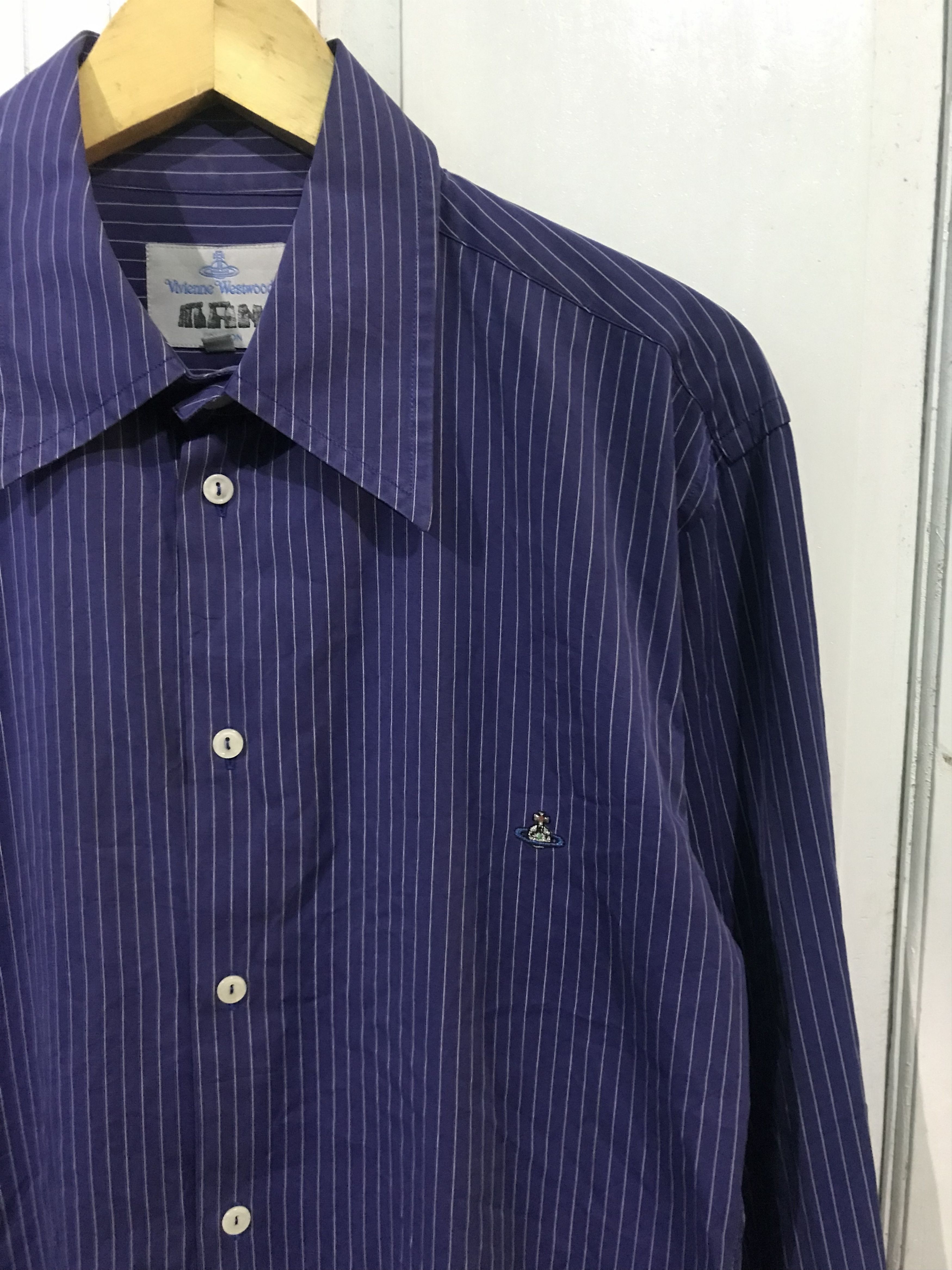 Vivienne Westwood Vivienne westwood striped shirt button up Size US M / EU 48-50 / 2 - 2 Thumbnail