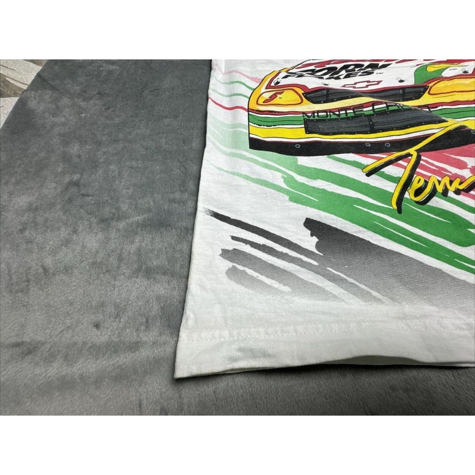 Fruit Of The Loom VTG 1996 Chase Mens XL NASCAR Terry Labonte Kelloggs AOP Size US XL / EU 56 / 4 - 16 Thumbnail