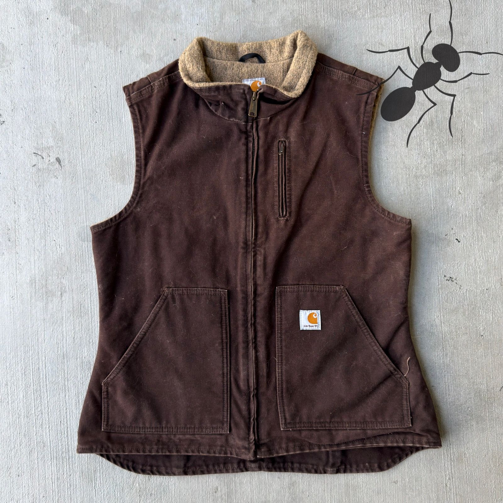 Carhartt × Vintage Carhartt WOMENS WV001 DKB brown work wear vest Size US M / EU 48-50 / 2 - 1 Thumbnail