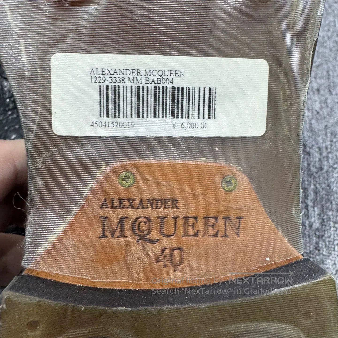 Alexander McQueen Black Leather Zip-Front Shoes Size 7. Size US 7 / EU 40 - 5 Thumbnail