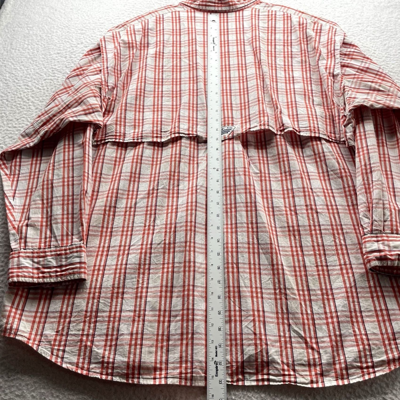 Vintage Columbia PFG Omni-Shade Clemson Tigers Shirt Mens 2XL Orange Plaid Button-Up Size US XXL / EU 58 / 5 - 7 Thumbnail