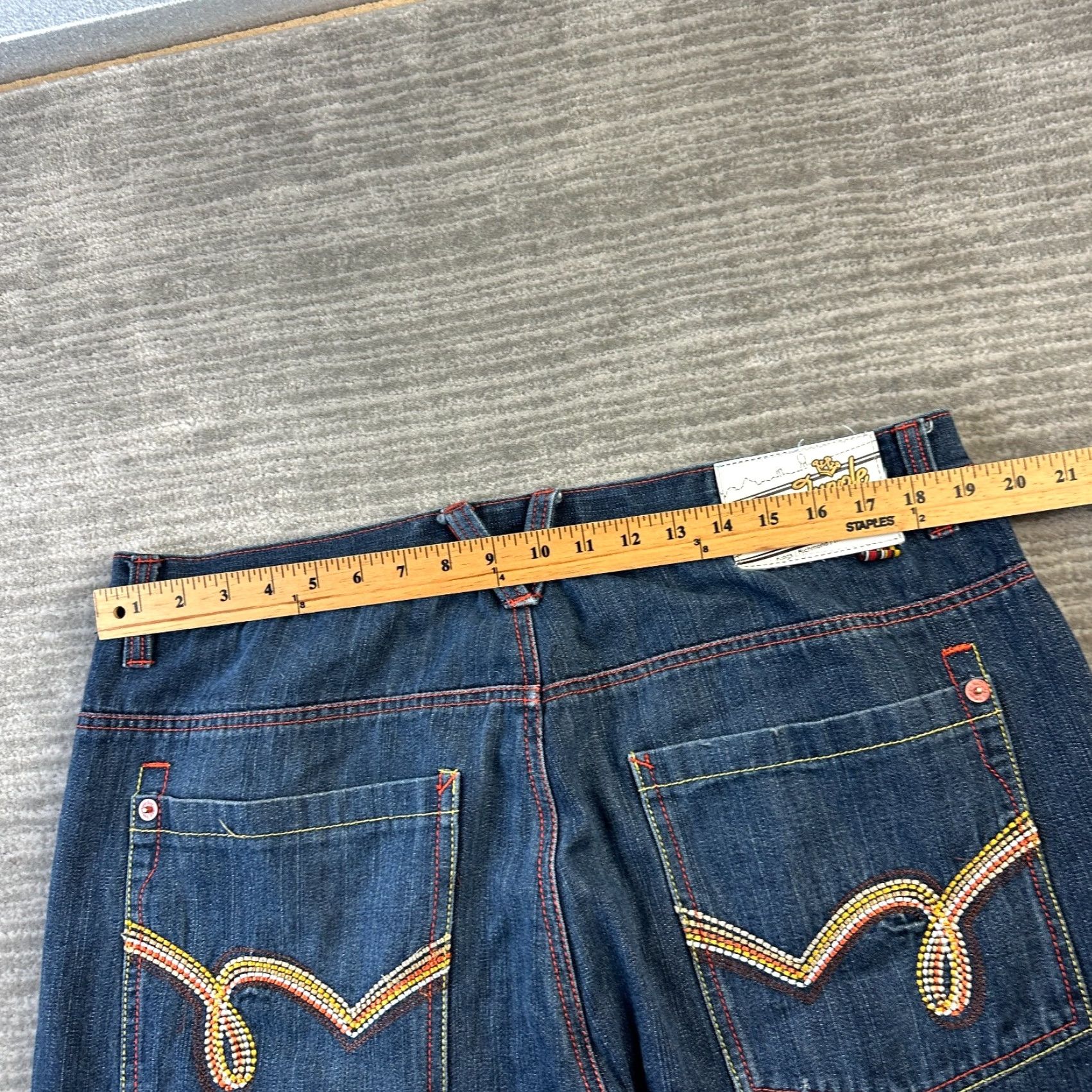 Vintage VINTAGE 5ive Jungle Jean Shorts Mens 40 Blue Jorts Baggy Hip Hop Y2K 90s Mens Size US 40 / EU 56 - 6 Thumbnail