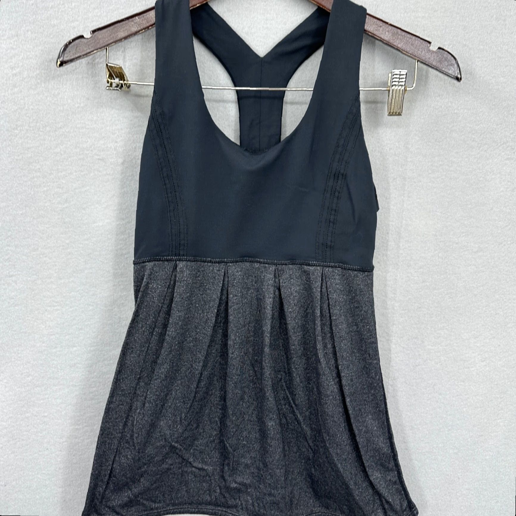 Lululemon Lululemon Swiftly Tech Tank Women 4 Black Gray Built in Bra Athletic T-Back Size S / US 4 / IT 40 - 3 Thumbnail