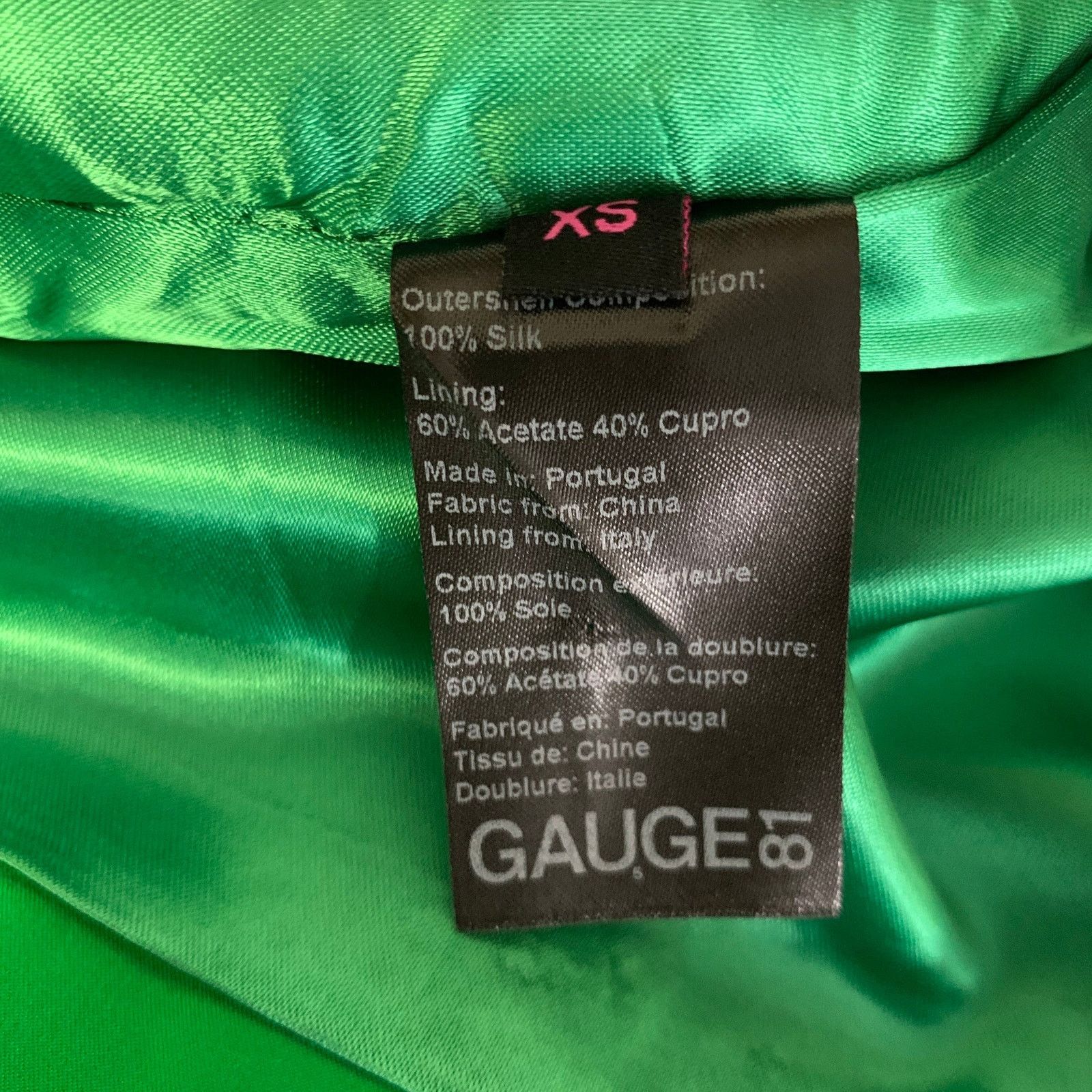 GAUGE81 GAUGE 81 Size XS Green Silk Draped Mini Skirt Size 25" / US 0 / IT 36 - 6 Thumbnail