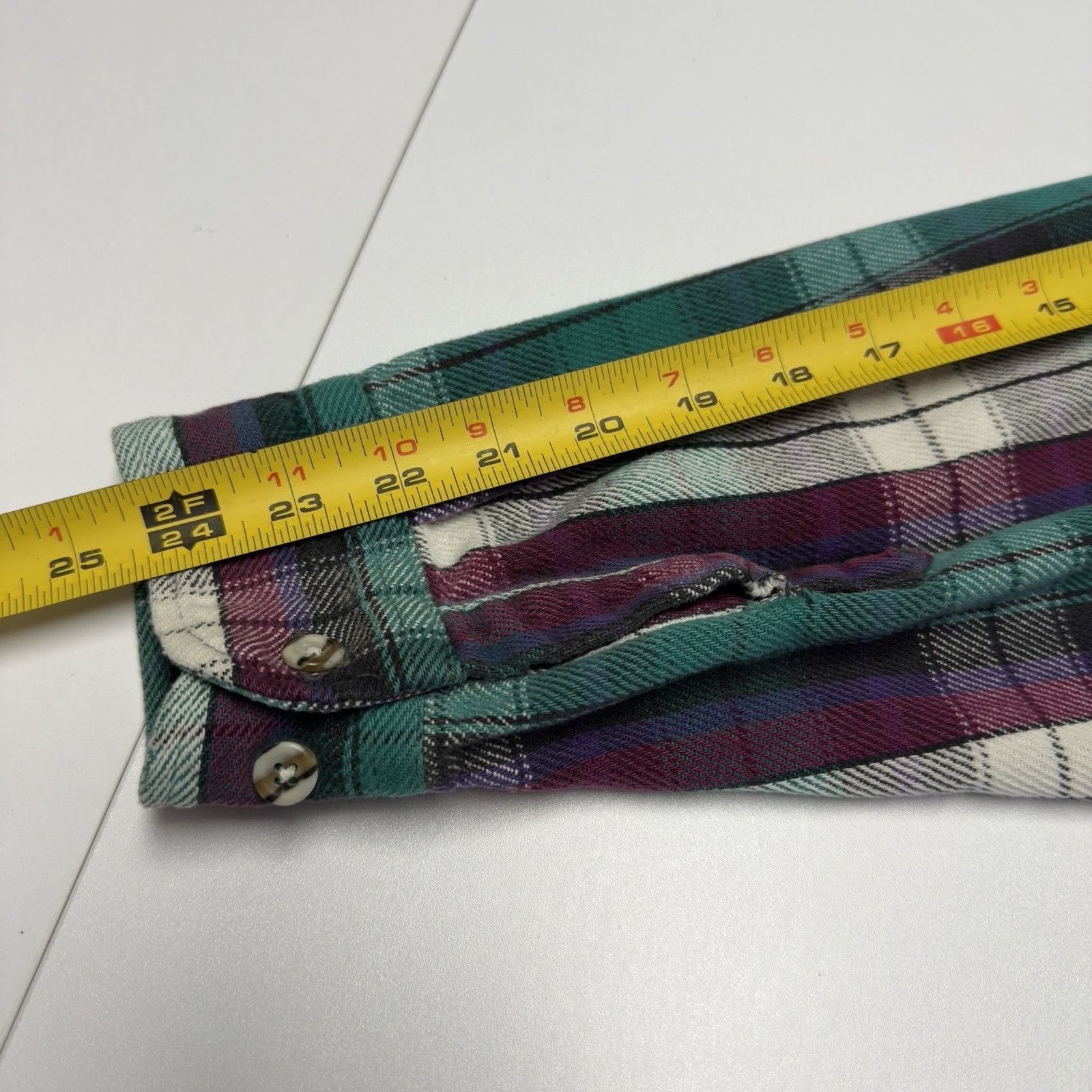 Field & Stream Vintage Field & Stream Plaid Flannel Purple & Green Button Size US XL / EU 56 / 4 - 18 Thumbnail